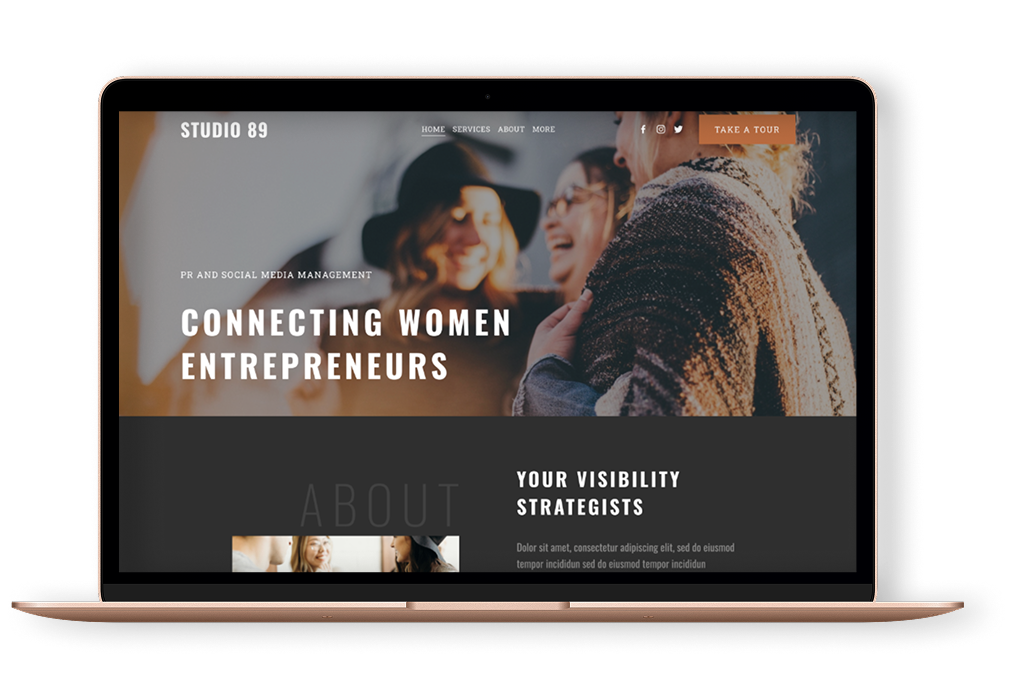 Studio 89 Squarespace template for nonprofits — Applet Studio Platinum Partner benefits