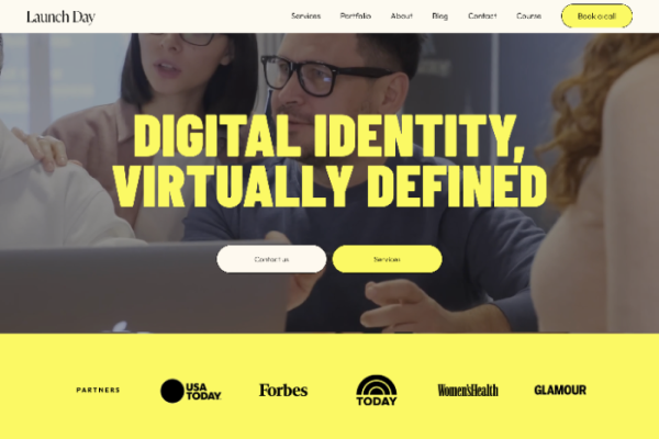 Launch Day Squarespace template