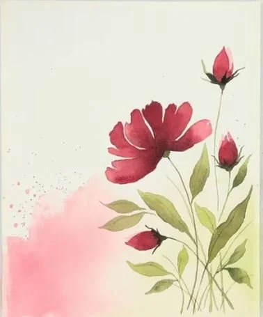 Social Event - Watercolour Greeting Card