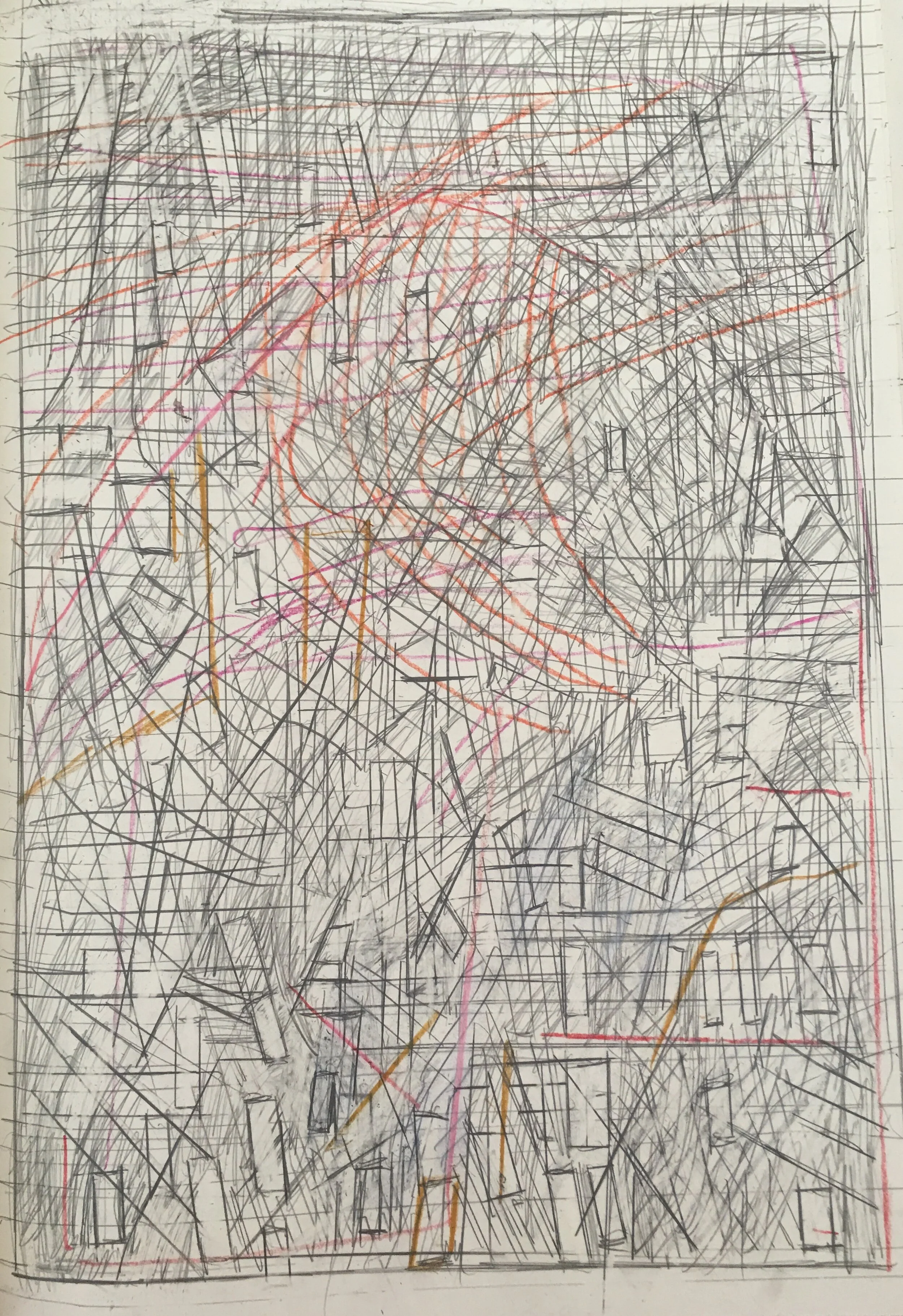 Pencil on paper 30 x 38 inches