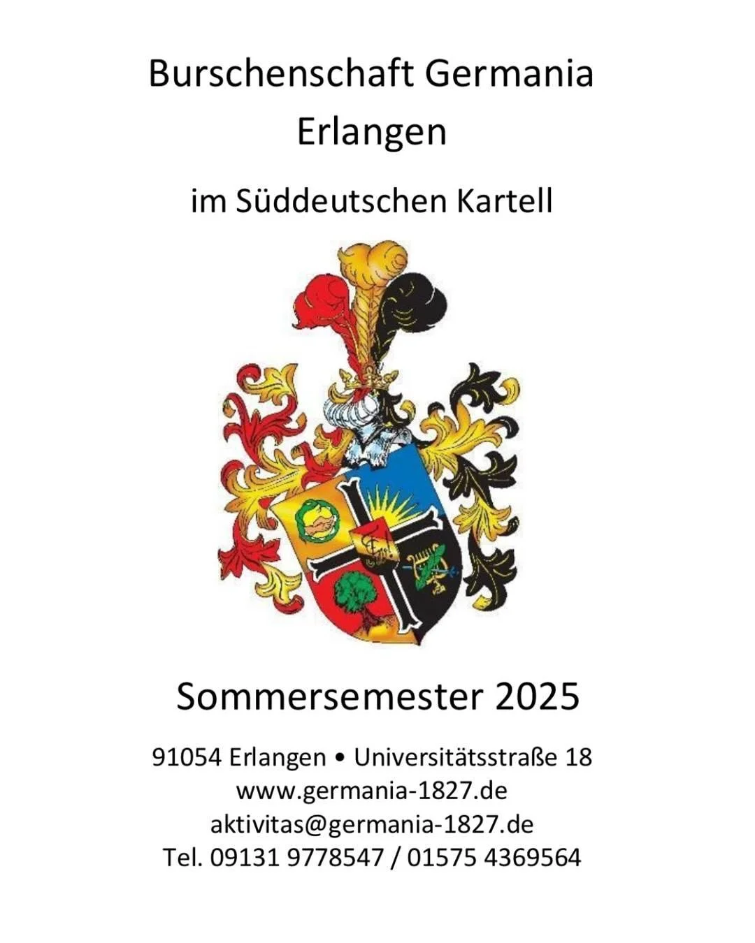 Unser Semesterprogramm f&uuml;r euch! Diesen Sommer erwarten uns einige spannende Veranstaltungen. Bist du interessiert? Dann komm gerne vorbei und lerne uns kennen!  #studentenverbindung #student #fau #erlangen #n&uuml;rnberg #burschenschaft #erstse