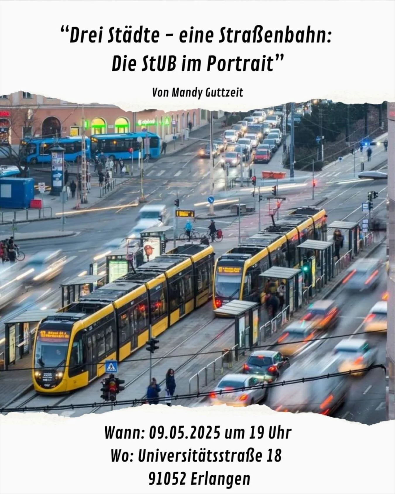 Bereits vor mehr als 100 Jahren wurde zum ersten Mal die Idee einer Stra&szlig;enbahn im Umland von Erlangen und N&uuml;rnberg andiskutiert. Doch erst mit der fortschreitenden Notwendigkeit der Mobilit&auml;tswende wurden derartige Ideen in eine konk