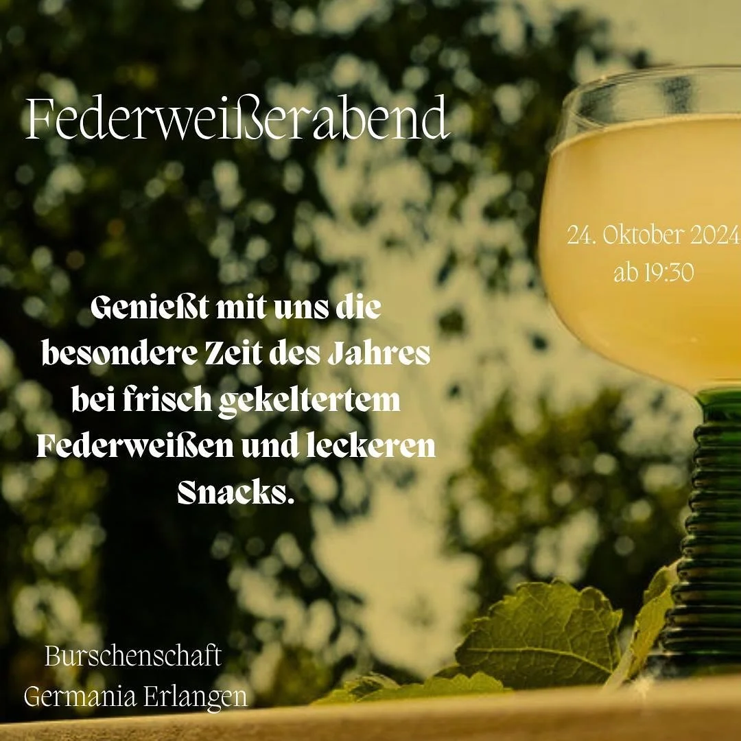 N&auml;chste Woche Donnerstag ist es wieder soweit! Wir laden zu unserem Federwei&szlig;erabend ein! Kommt vorbei und genie&szlig;t zusammen mit uns diese herbstliche Leckerei und andere K&ouml;stlichkeiten. Wir freuen uns auf euch! 🍇🍷#federwei&szl