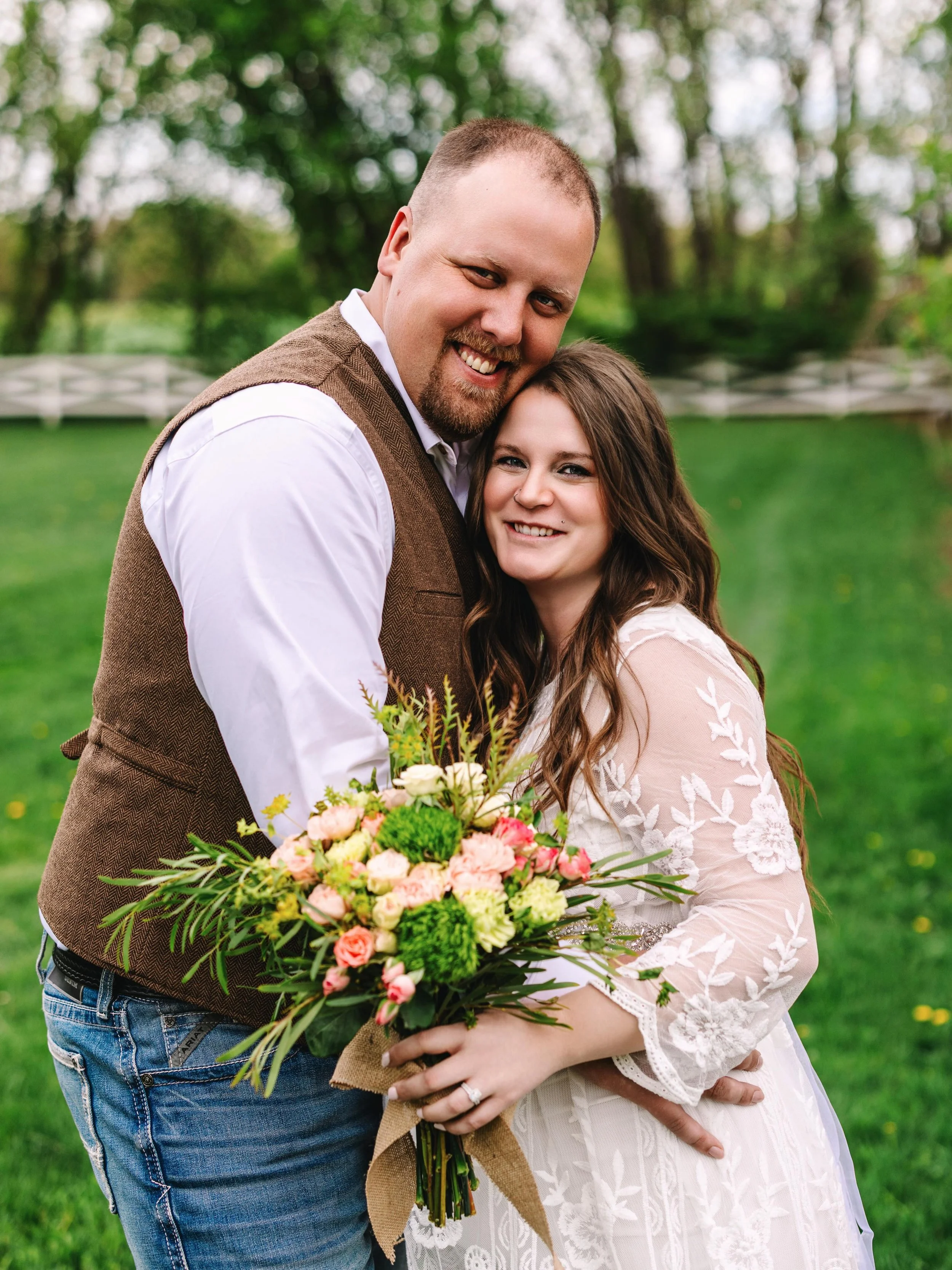Congrats to Milissa + Jonathan!  Their absolutely gorgeous day at @erickson_farmstead was one for the books 🤍 these two are one of those couples you meet and immediately think, &ldquo;yep, they&rsquo;re a perfect match&rdquo;. Thank you for having m