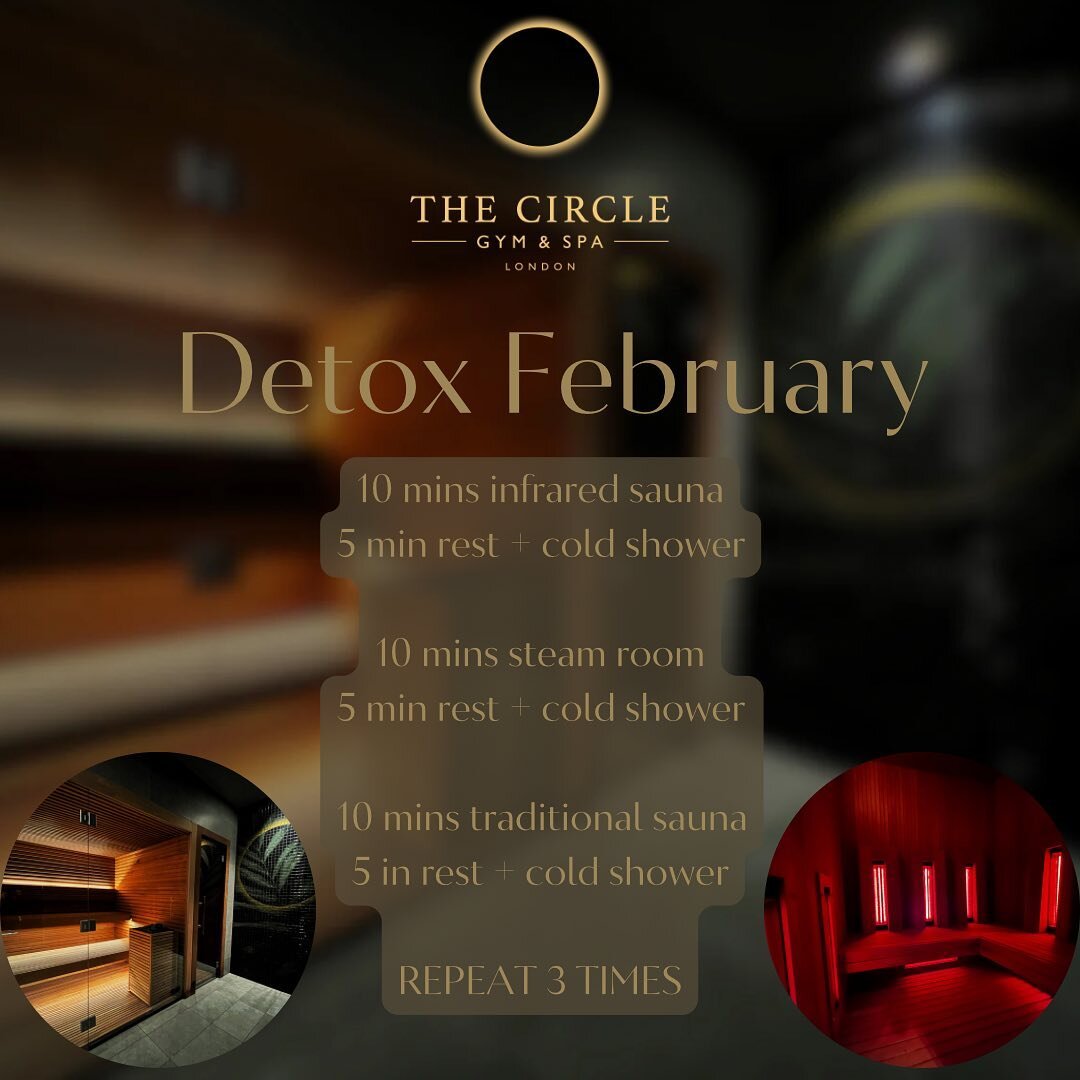 DETOX FEBRUARY!

It&rsquo;s time to detox your body, rid yourself of the stress of daily London life and maximise your spa experience by treating it as a circuit!

✅ 10/15 mins infra red sauna 
❄️5 mins rest/ cold shower

✅10/15 mins steam room
❄️5 m