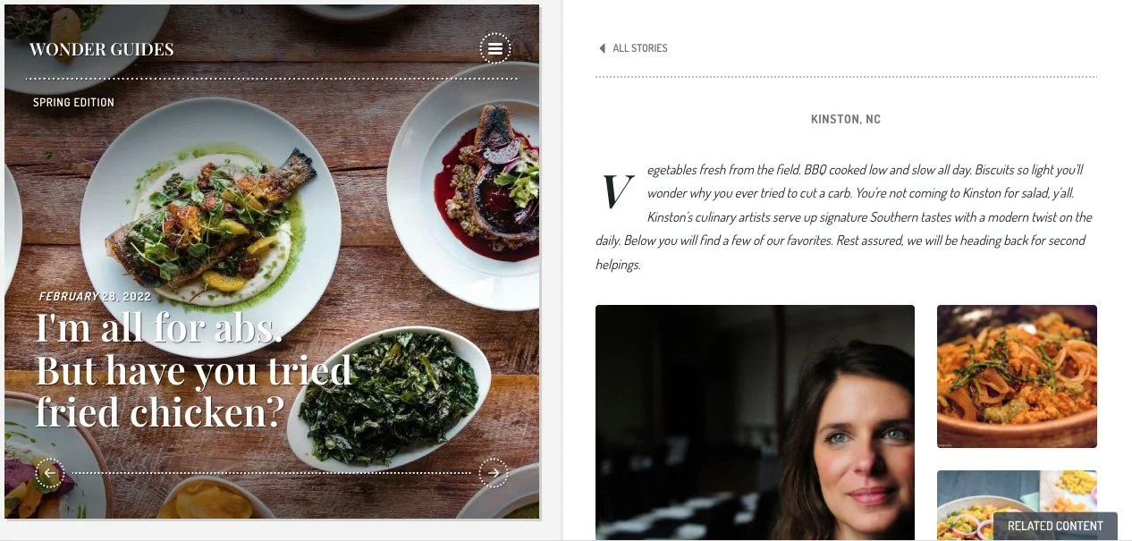 I'm all for abs, but have you tried fried chicken? Wonder Guides, Spring 2022