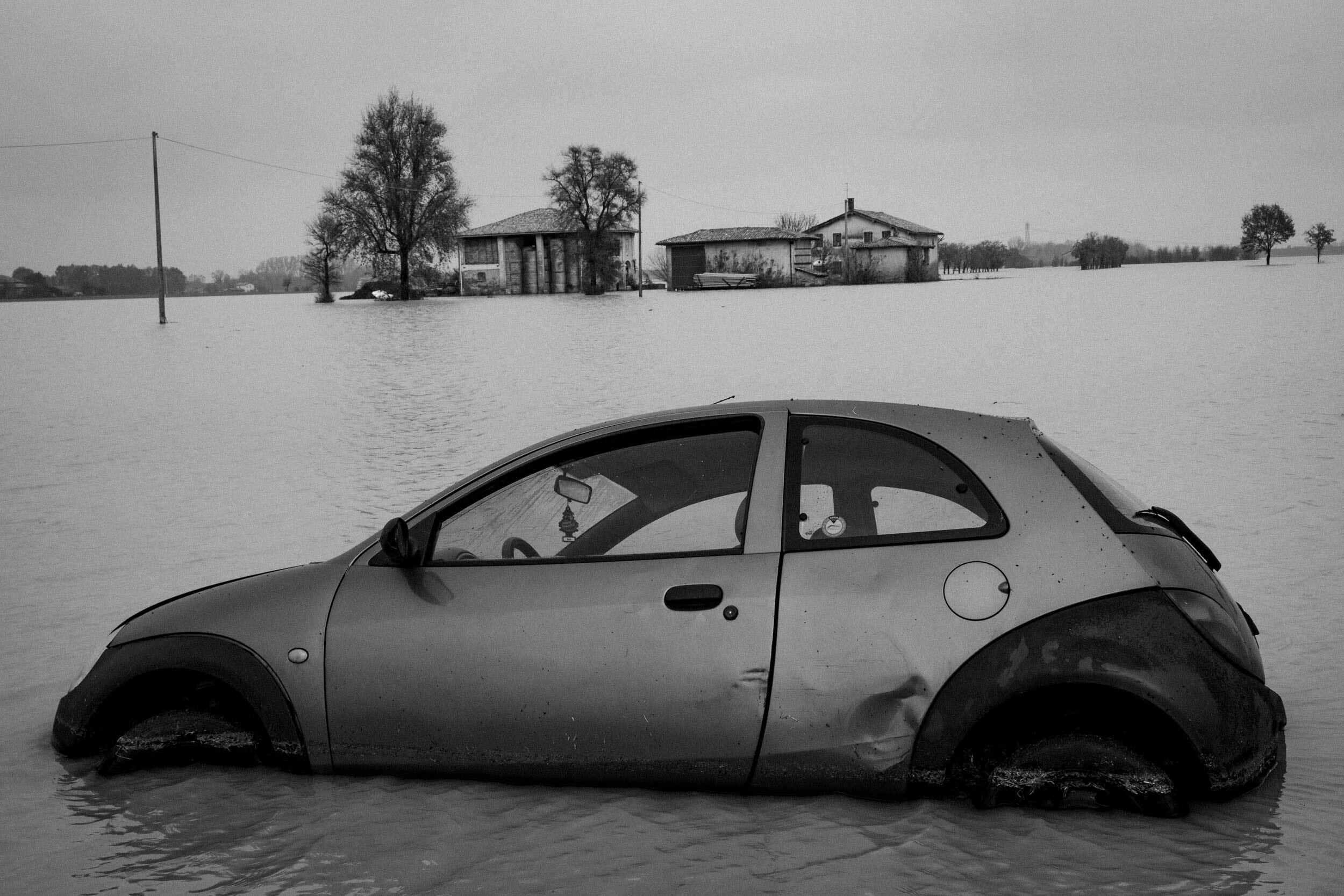 Flooded land