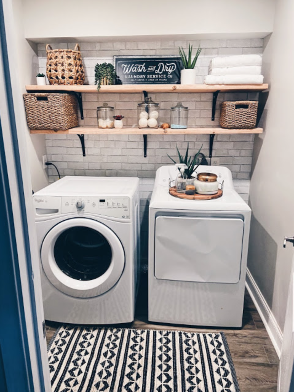 laundry room reveal &amp; organizing tips!