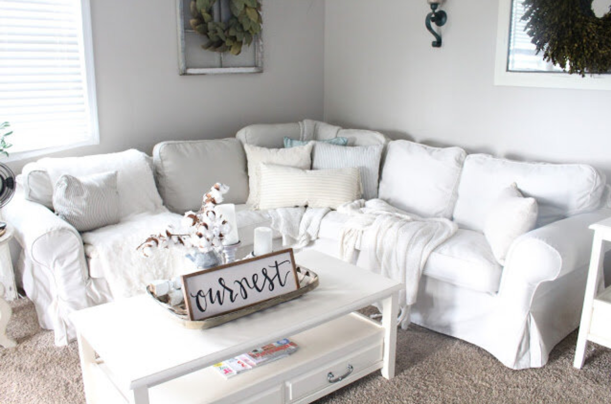 The $12 trick to refresh the Ikea Ektorp Sofa!