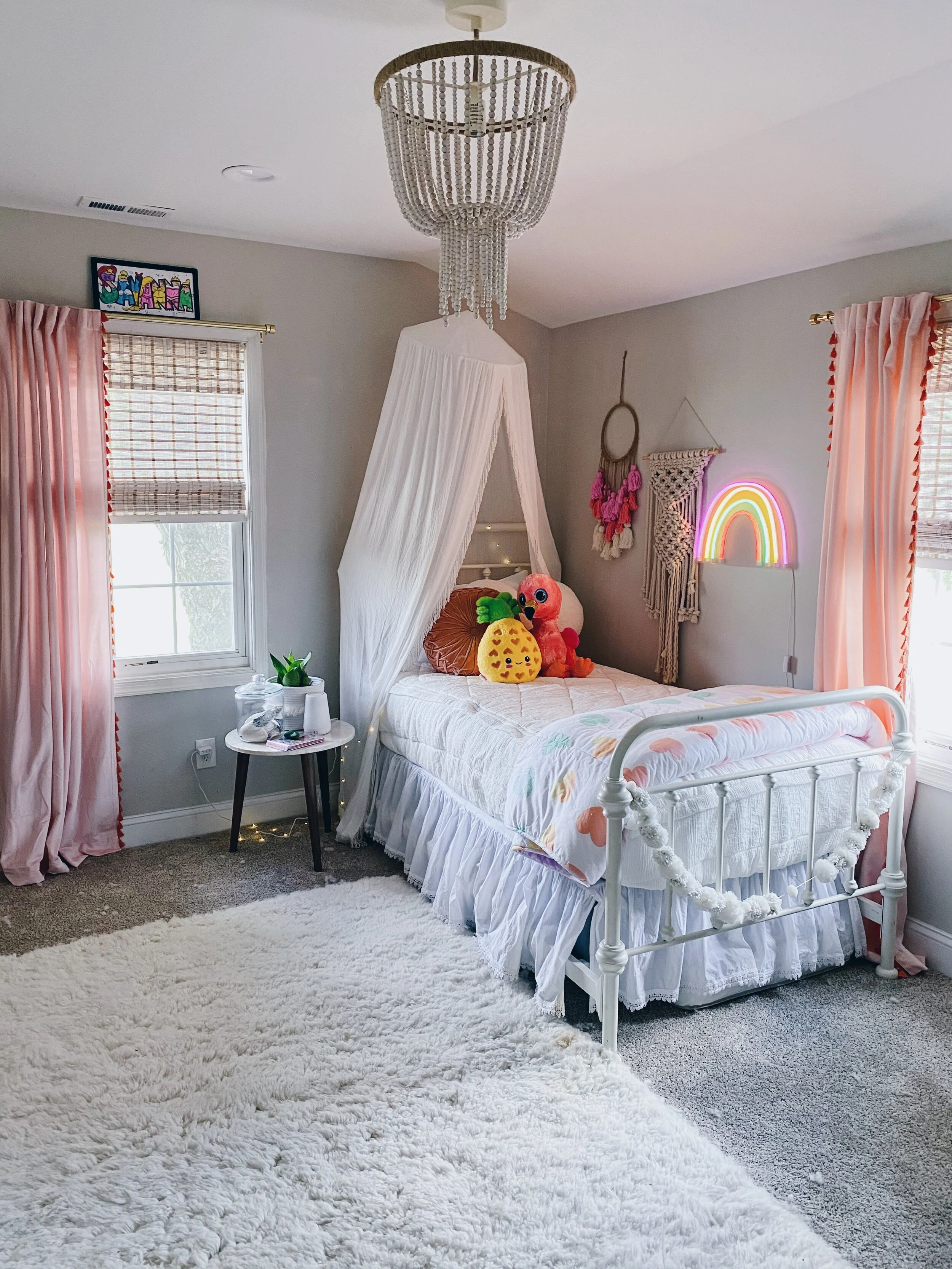 Little girl's room refresh + Closet Organizing with Wal-Mart!