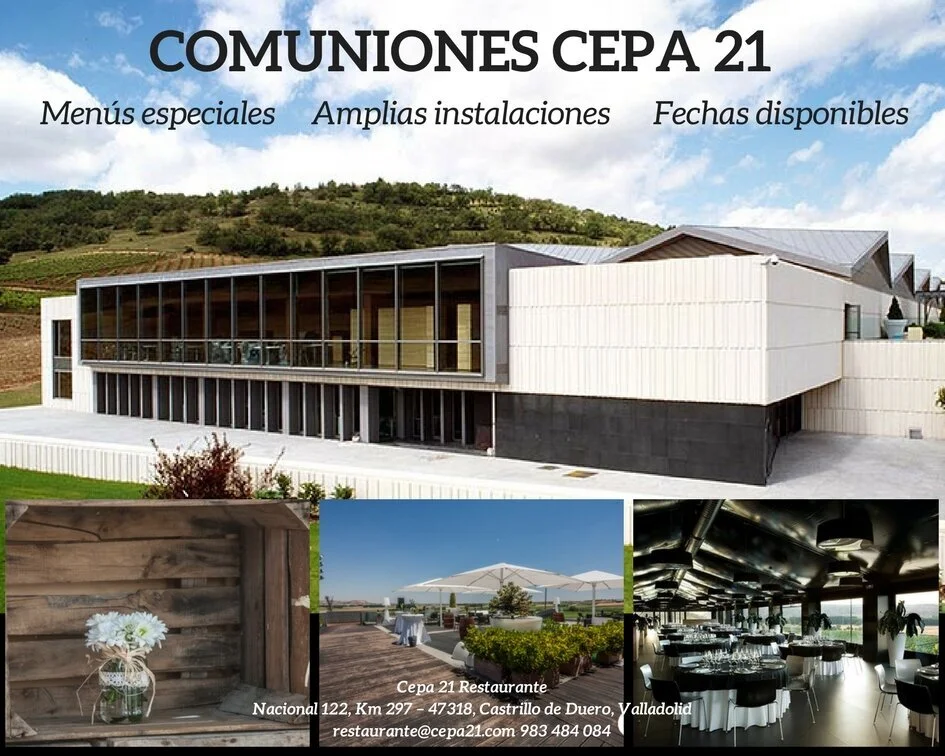 Comuniones Cepa 21, todo un lujo a vuestro alcance