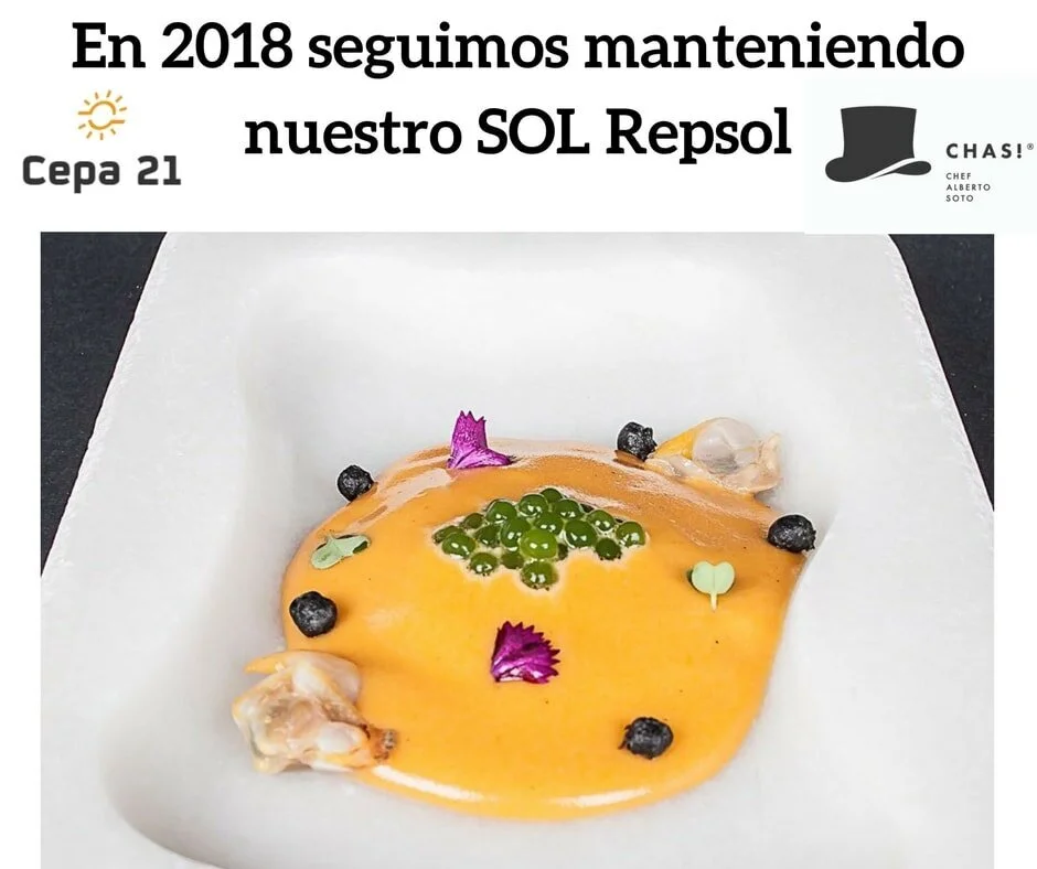 Nuestro restaurante mantiene su SOL de la Guía Repsol