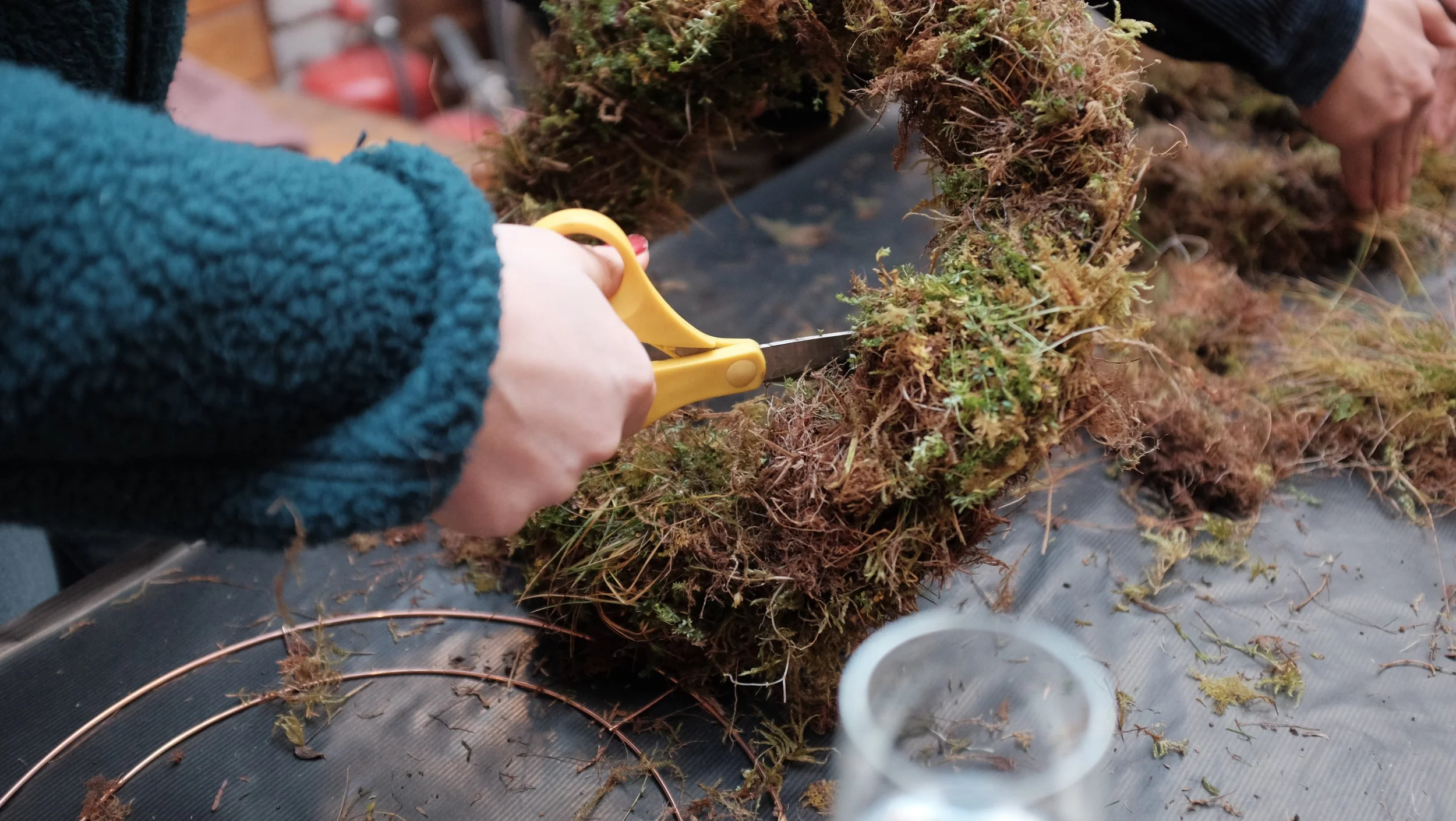 Wreath making from scratch.JPG