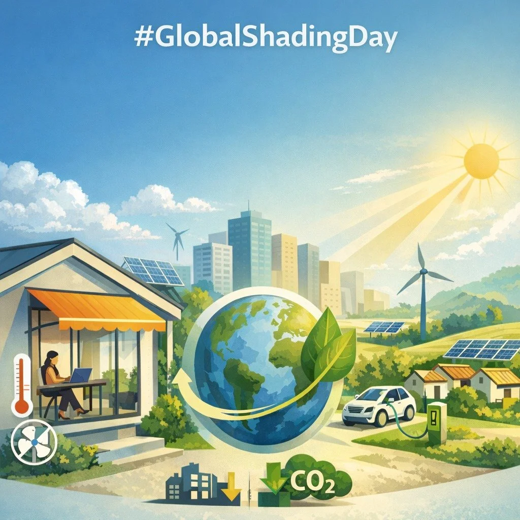 ☀️⛱️ Solavsk&auml;rmning stoppar v&auml;rmen innan den n&aring;r dina f&ouml;nster ❄️.

Perfekt f&ouml;r varma sovrum, kontor eller vardagsrum!

👉 Vilket rum hos dig blir varmast?

#GlobalShadingDay #Solskydd #PassiveCooling #EnergySaving #H&aring;l