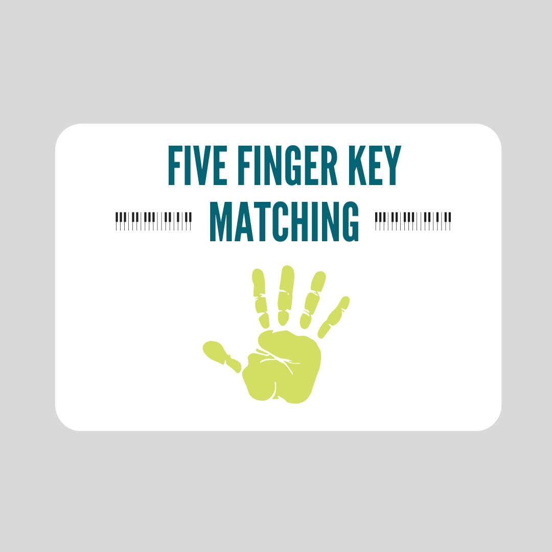 Finger Number Key Matching Cards
