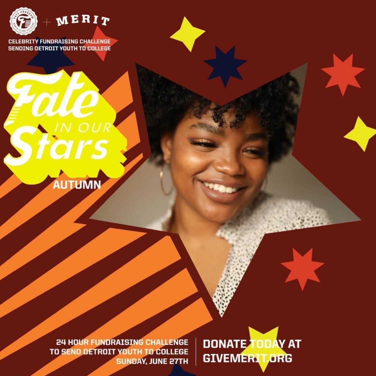 In a world where the fate of black youth is often predetermined, we believe each student holds a special gift - a dream ready to become reality. I'm honored to be selected to TEAM STARS for the #FateinOurStars Fundraising Challenge and have partnered