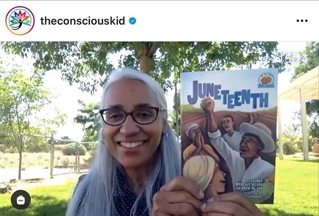 Gather your littles and head over to @theconsciouskid for a special reading of the history of Juneteenth! &ldquo;Freedom should be celebrated&rdquo; -Vaunda Micheaux Nelson