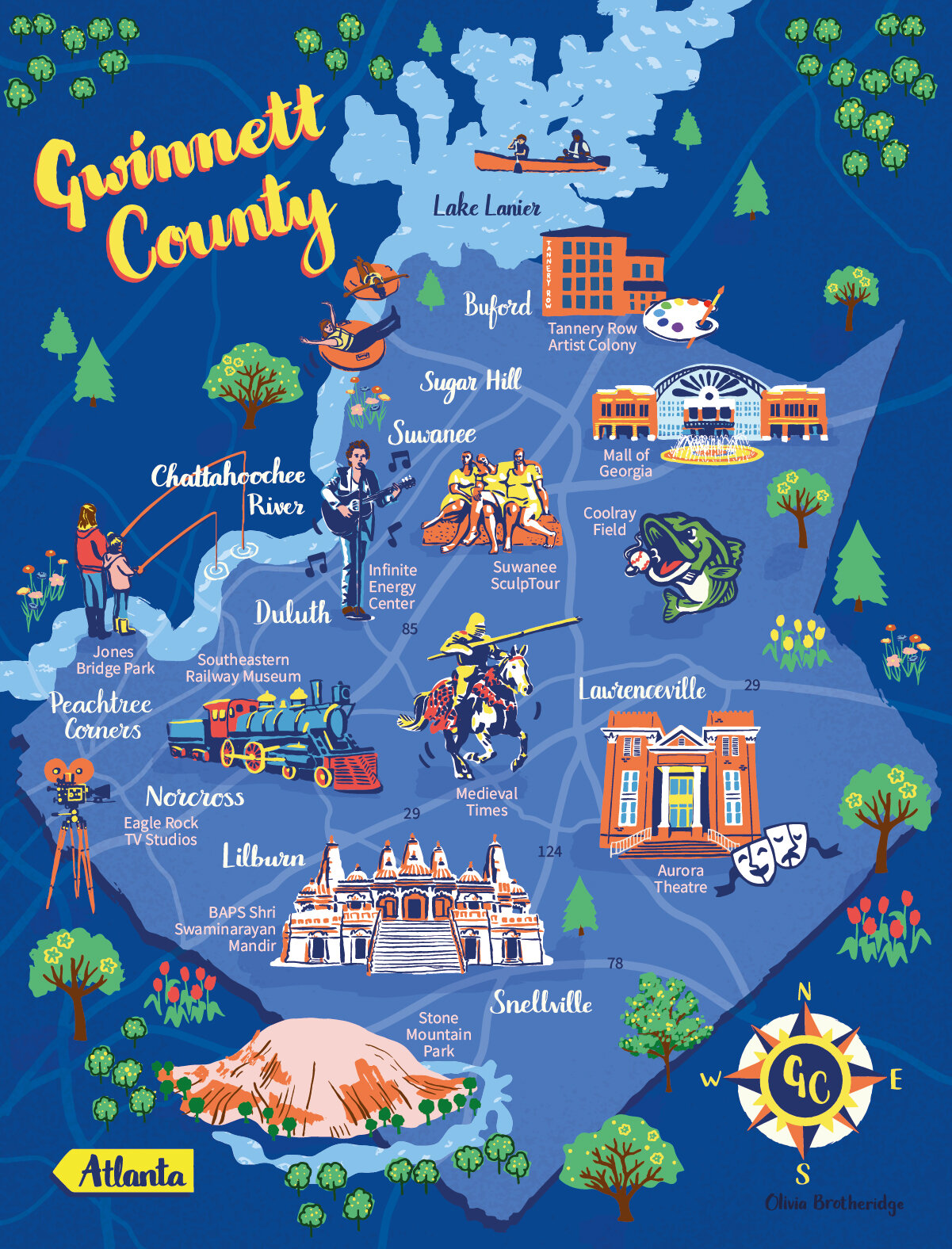 Gwinnett County Map With Cities - Calendar 2024