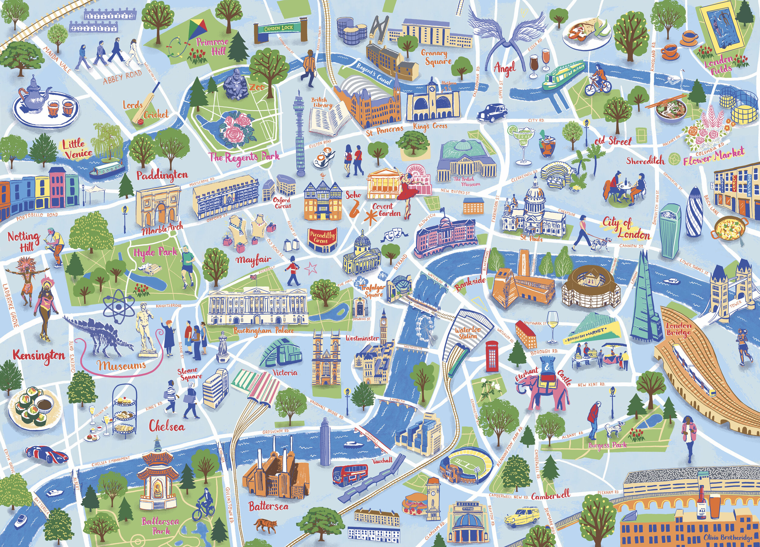 Central London Tourist Map