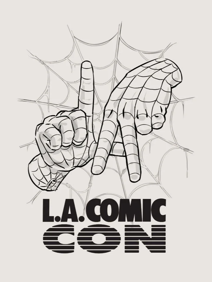 Graphic 4/5 - LA Spidy Hands for @comicconla. Looking to show a few shots of the whole apparel collection soon.
.
#illustration #graphicdesign #appareldesign #art #lacomiccon2025 #spiderman #LA #LosAngeles