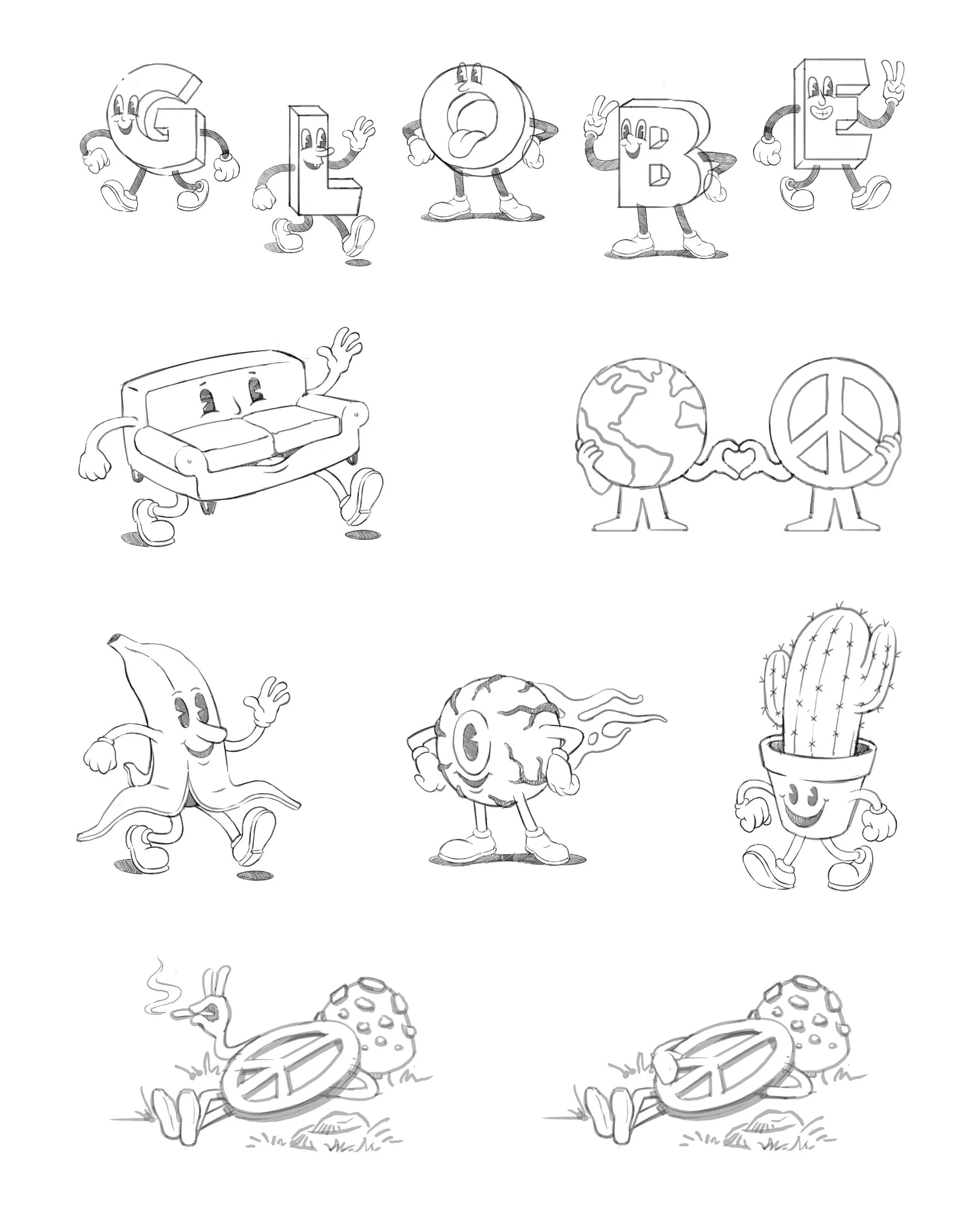 Character concept sketches for a youth skateboard series 👁️🌵🍌✍🏼
.
#draw #illustration #skateboarding #globebrand