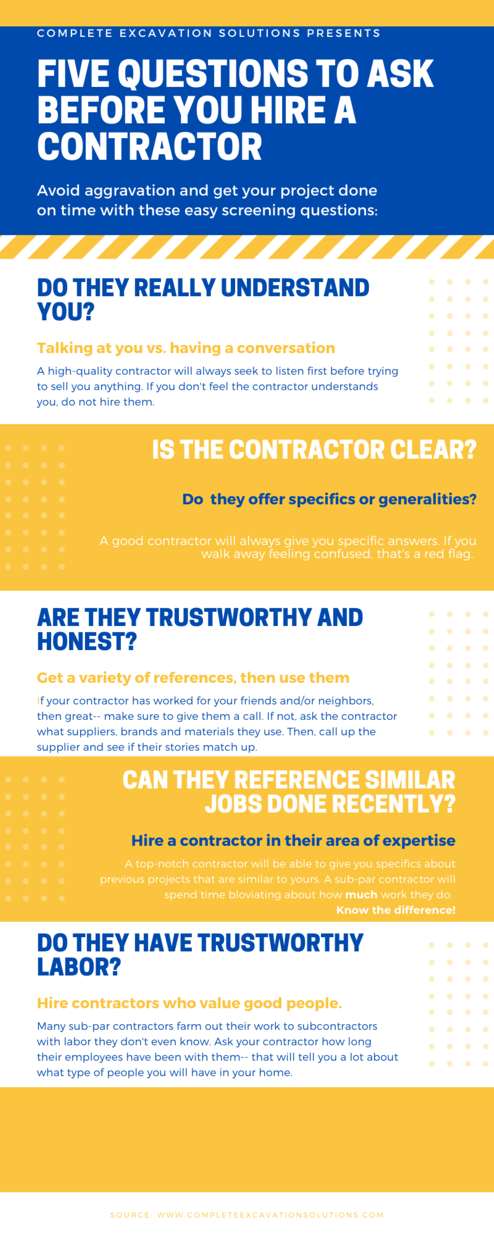 How to hire a good contractor