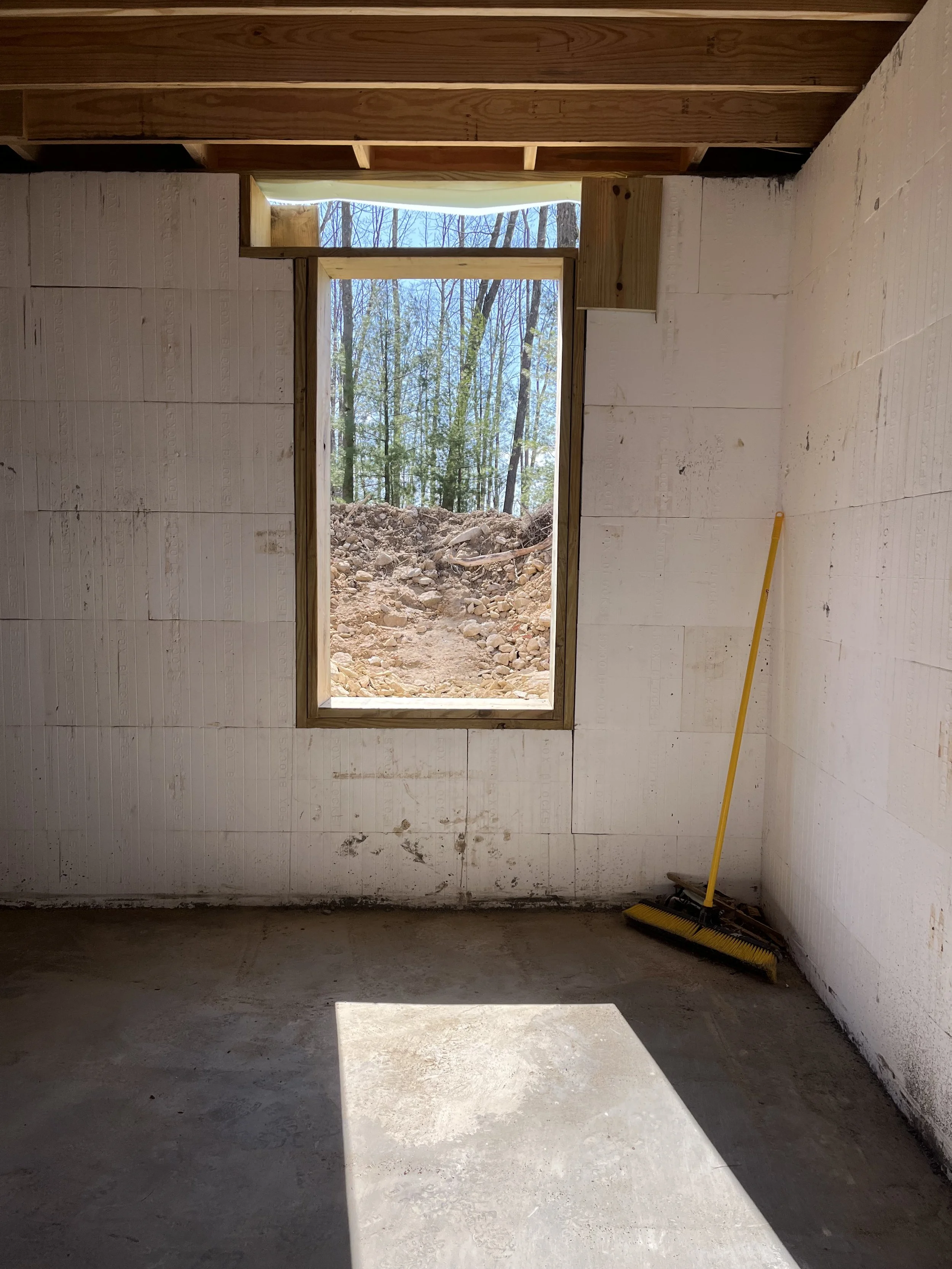Basement window in ICF Foundation