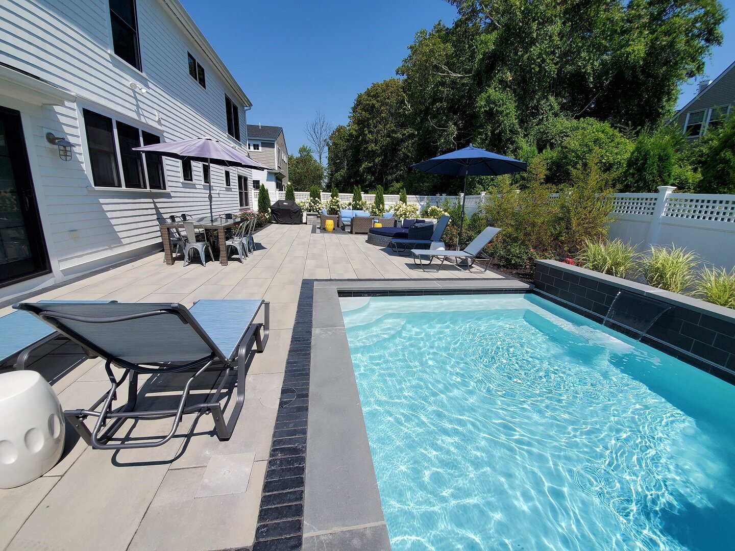 Stunning inground pool in South Kingstown, RI