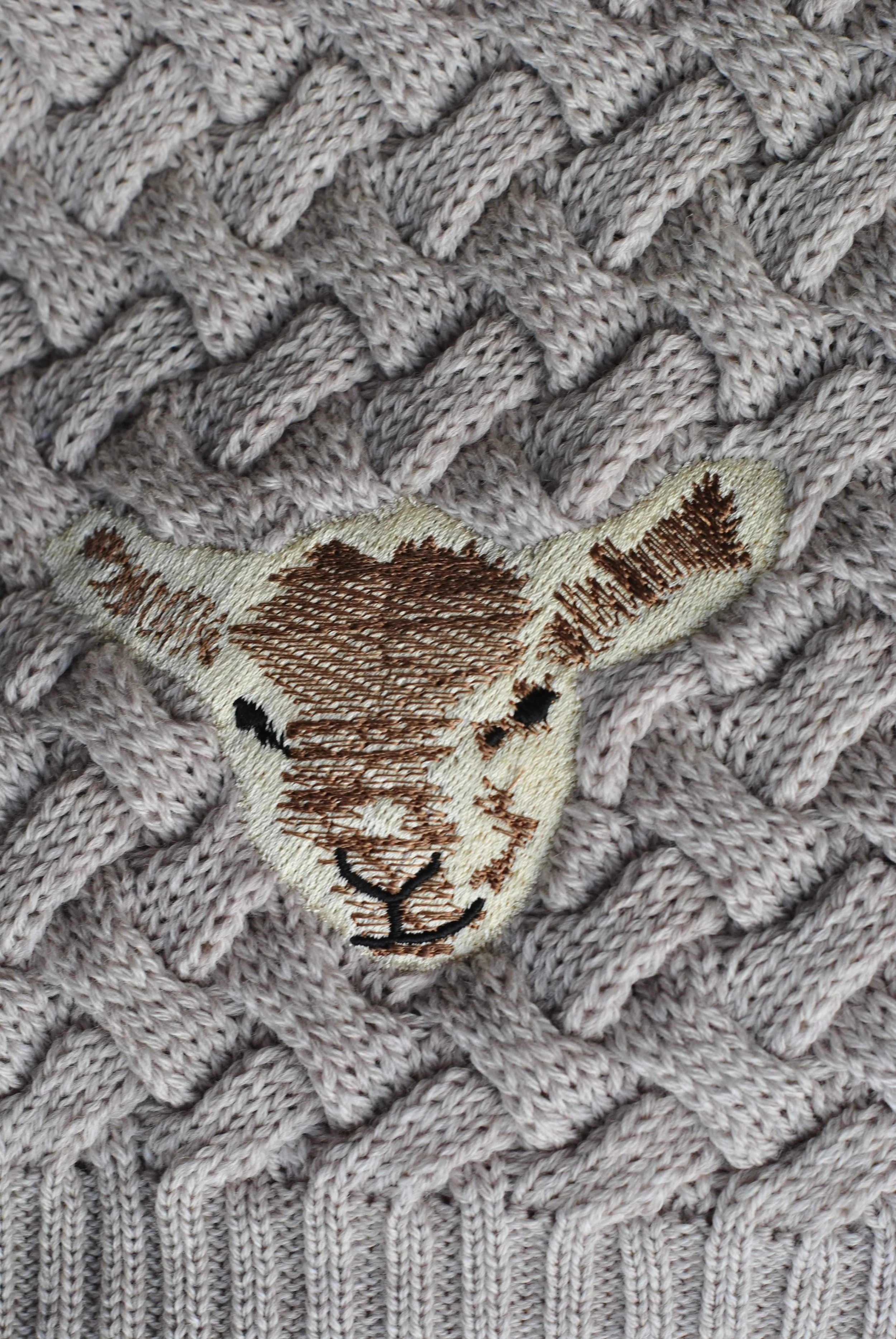 Baby Blanket  Merino Wool beige fluffy 2.JPG