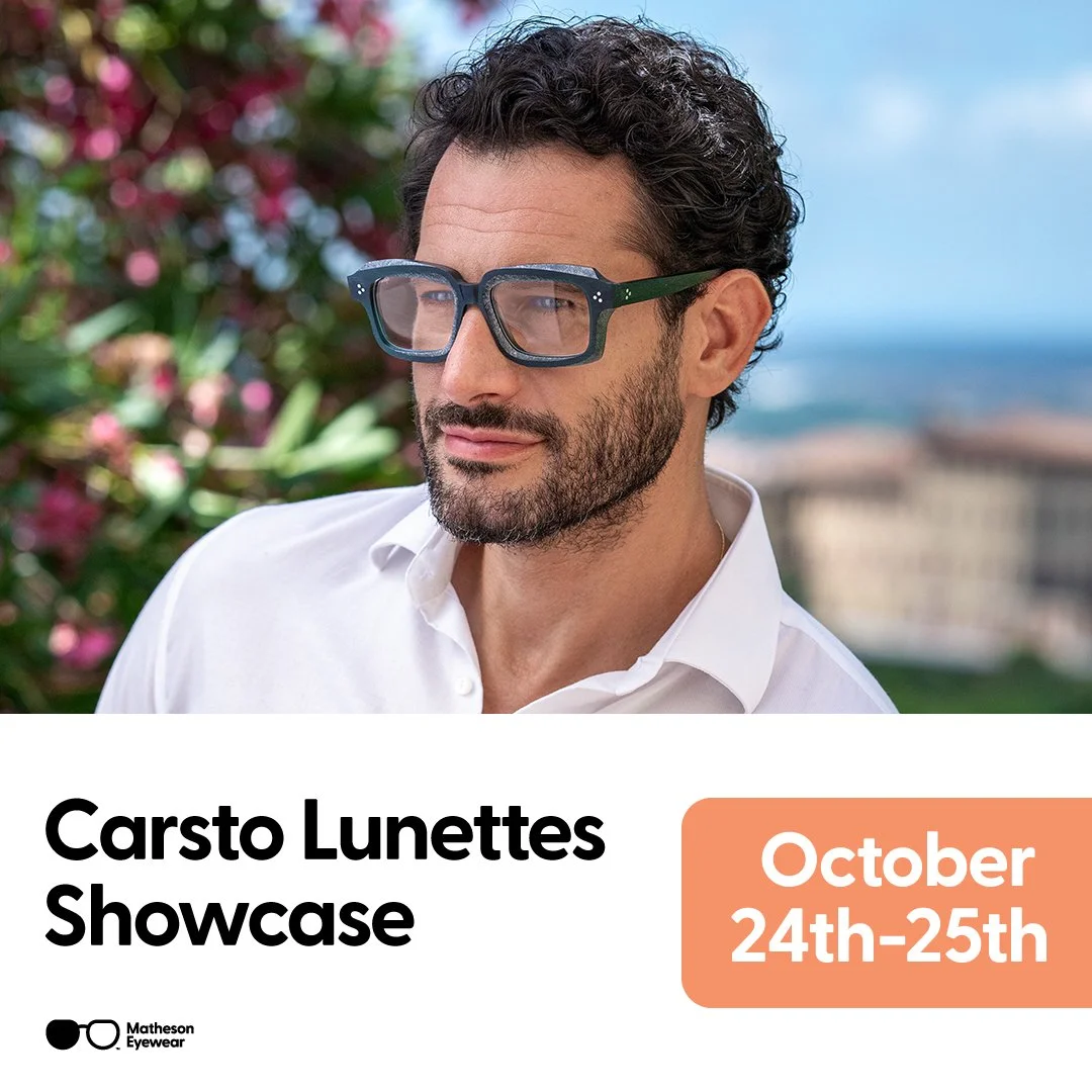 A Showcase is around the corner! 👓🧳🆕 On October 24th & 25th, Chris from Carsto Lunettes will also be here visiting us here in PEI with all his amazing frames! It is a great opportunity to see every frame in every colour from Dandy's, Germano G
