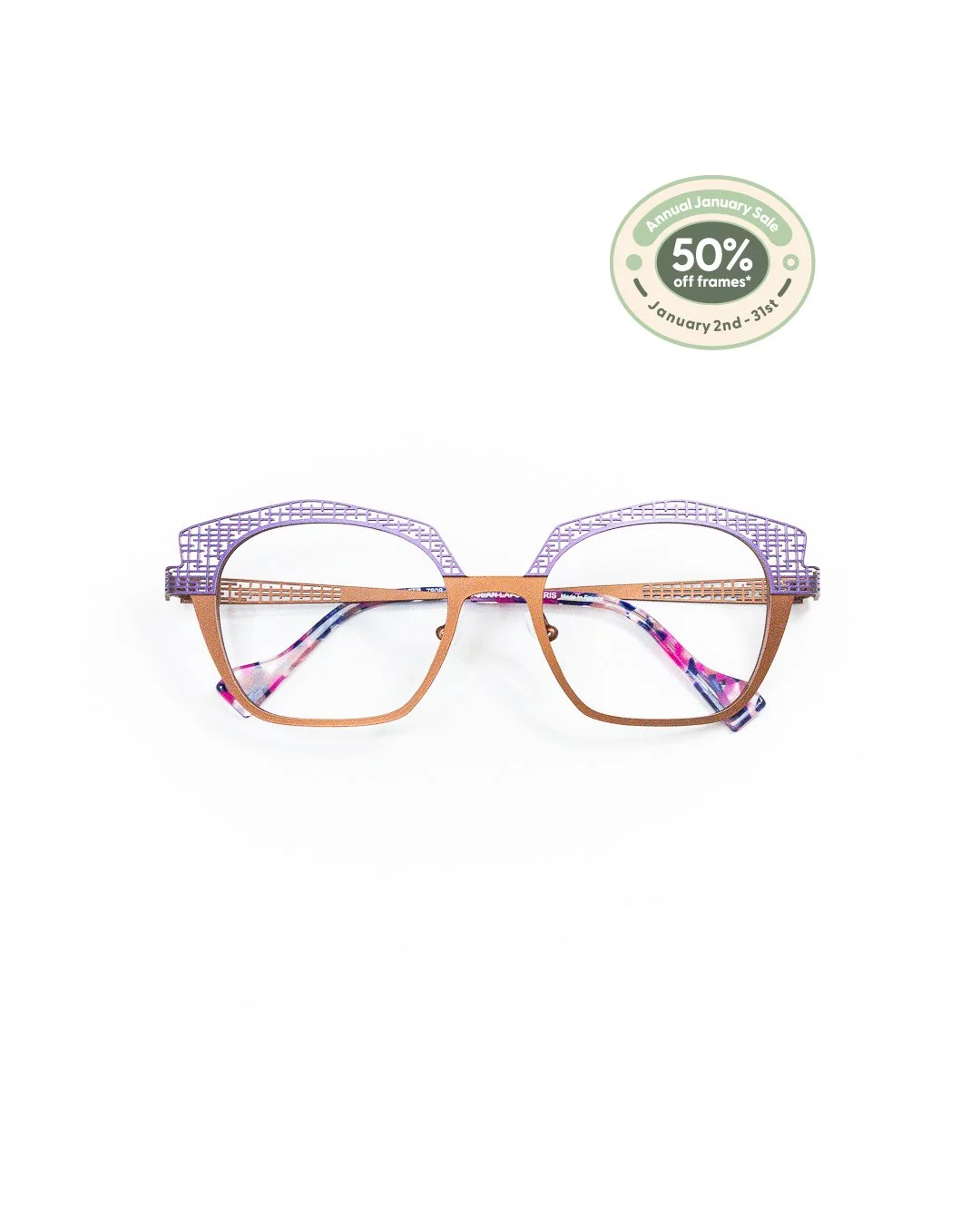 It's the Last Week of Our Annual January Sale! 🔜🏁💨 Until January 31st, receive 50% off frames when you purchase prescription lenses!