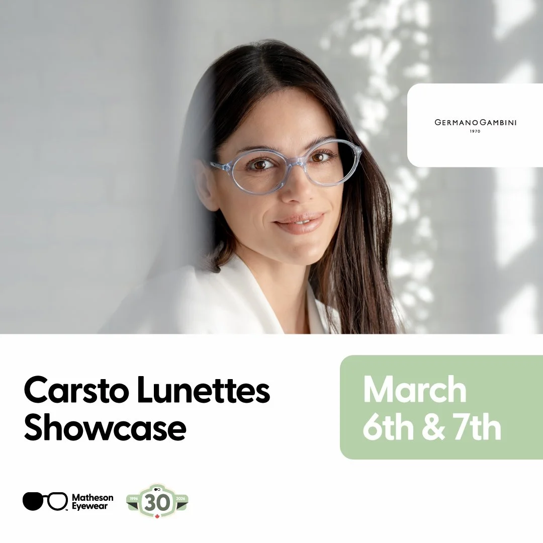 Our Carsto Lunettes Showcase is Happening this Friday &amp; Saturday! 🎉👓✨ A great time to check out all the new Spring/Summer Styles from Germano Gambini, Dandy's, Acoustic Line, and more!