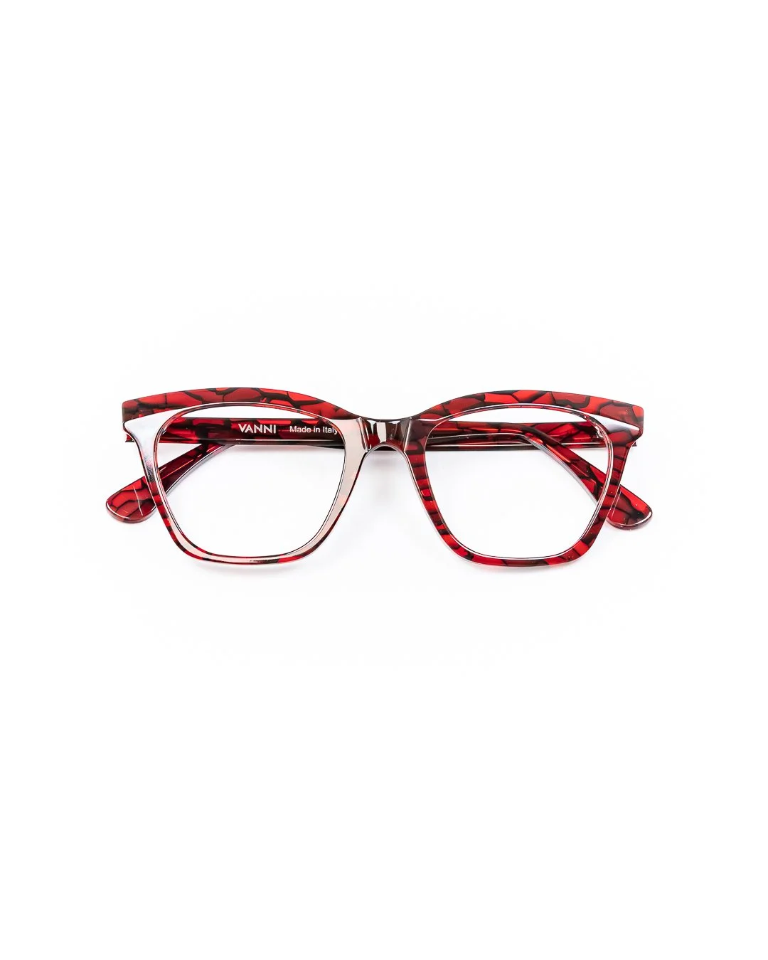 Red, the Colour of Passion! 🍎❤️👓 Vanni always impresses us with their unique acetates, and this one is no exception! This "Macro" acetate pattern is designed to mimic the molecular look of something observed under a microscope! 🔬👩&zwj;?