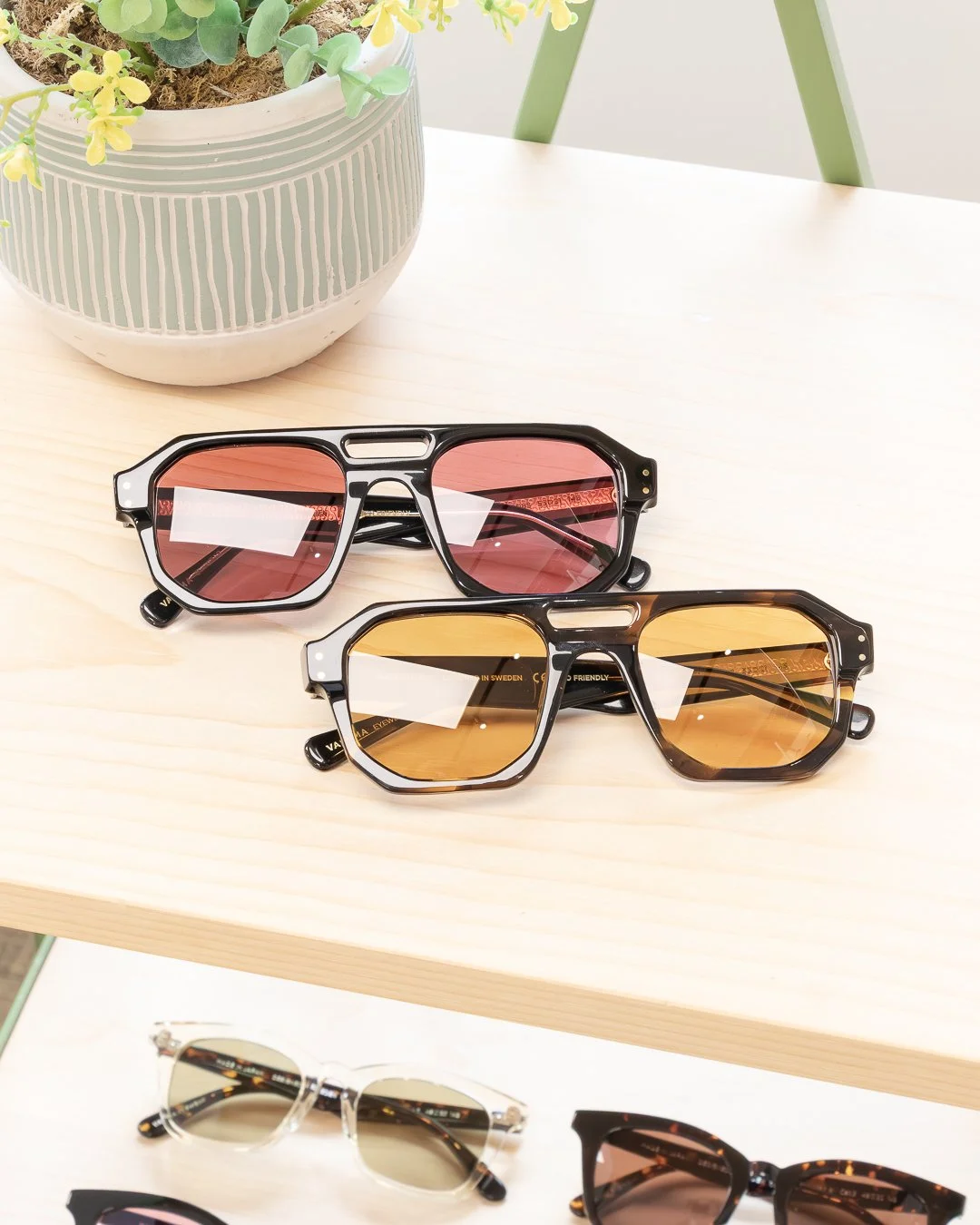 New Brand Announcement! ✨📢😎 All the way from Sweden, our new collection Vasuma! 🇸🇪 Designed in Sweden, and manufactured in Italy &amp; Japan, this line is unapologetically itself! Inspired by Swedish Summers, these sunglasses will have you dreami