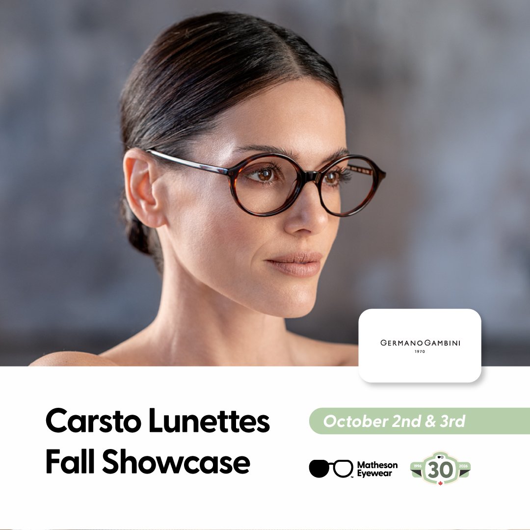 Simple &amp; Light, with a Little Flair! 🇮🇹❤️👓 Germano Gambini keeps the great styles coming! Check out all the new releases and classic shapes from the collection this Friday &amp; Saturday at the Carsto Lunettes Showcase!