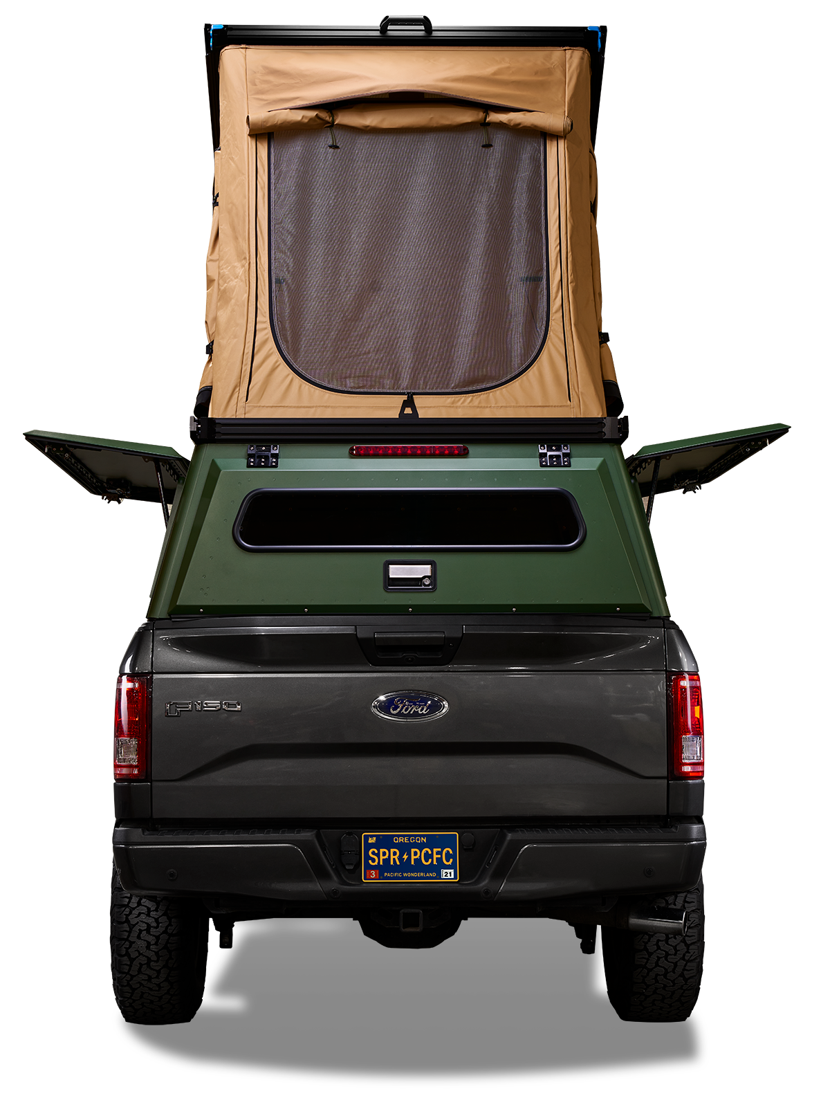 tacoma camper shell tent