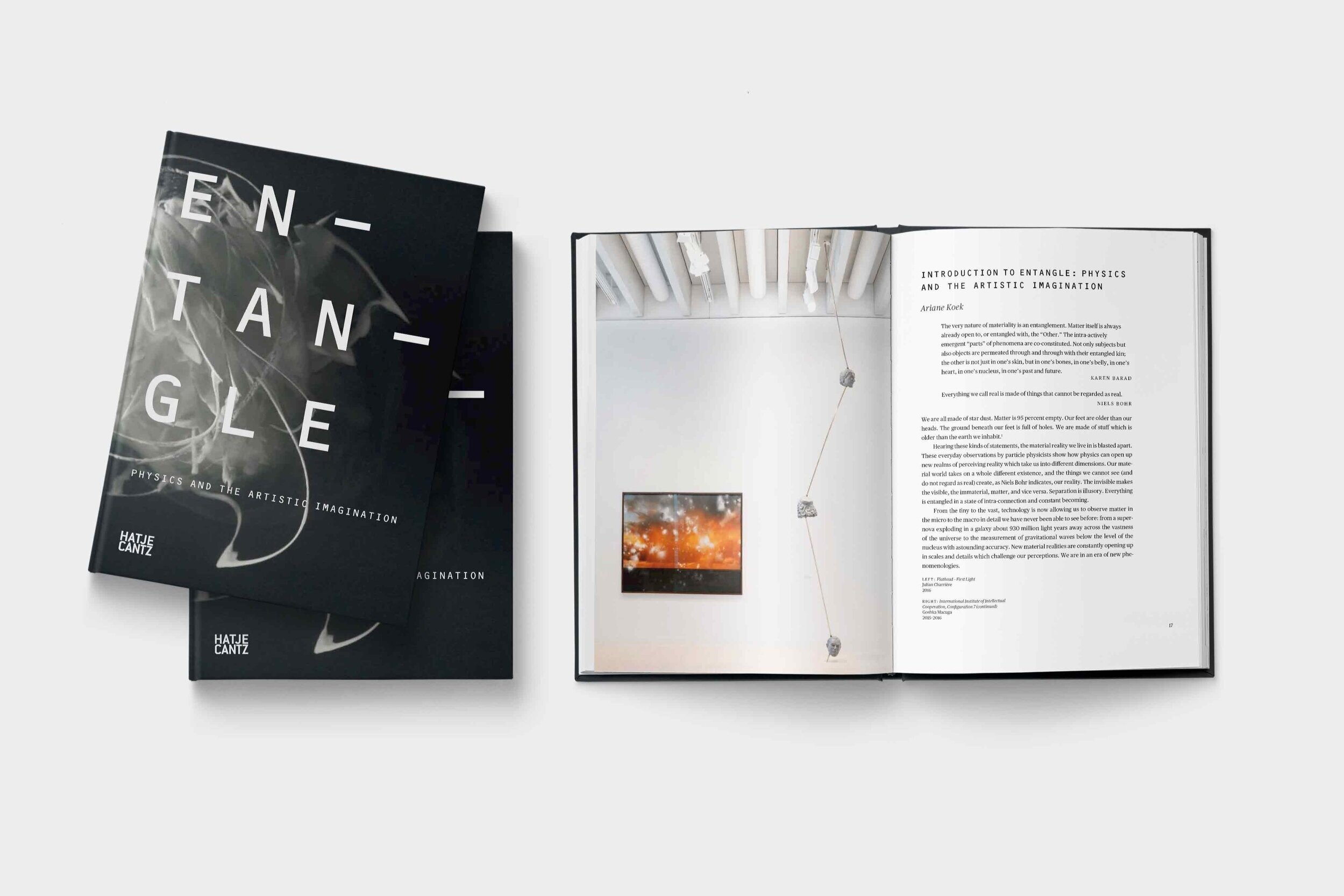 Grafisk design, konstkatalog »Entangle«, Bildmuseet