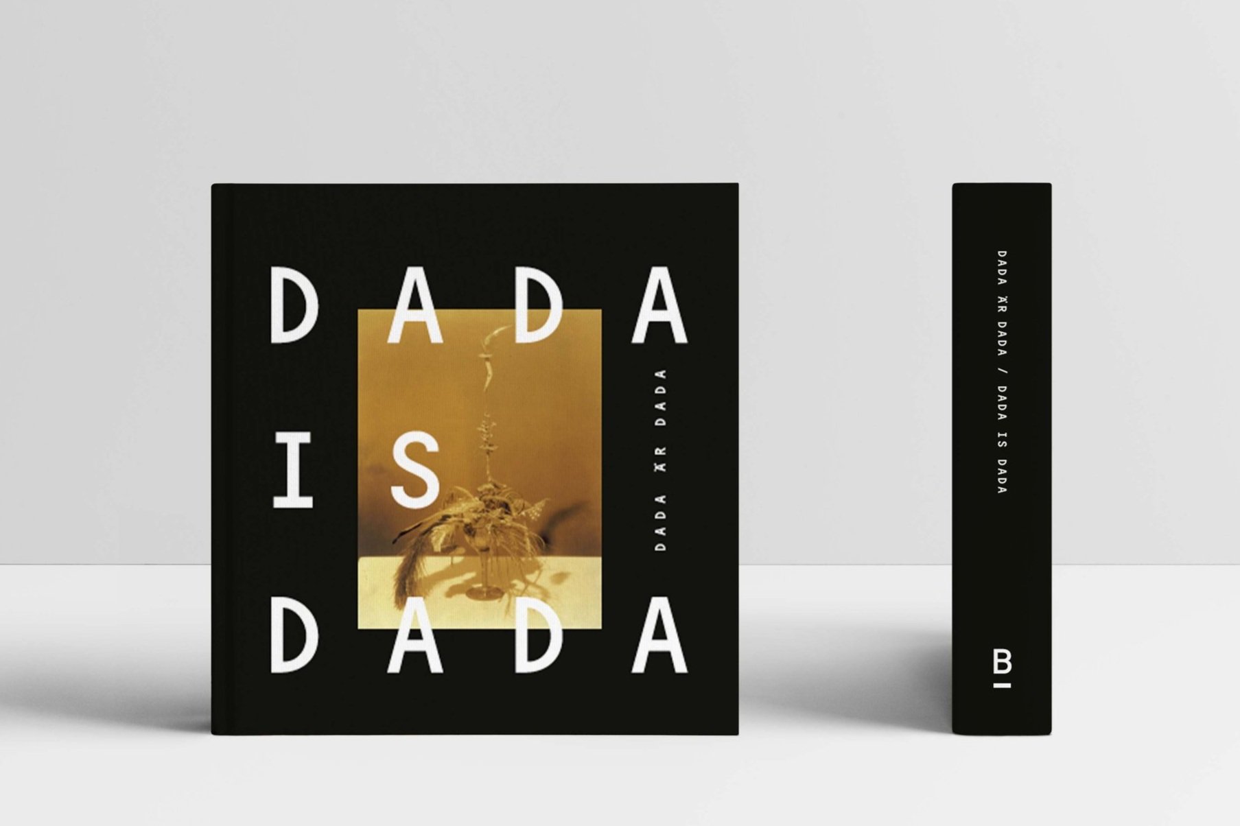 Grafisk design, konstkatalog »Dada is Dada/Dada är Dada«, Bildmuseet