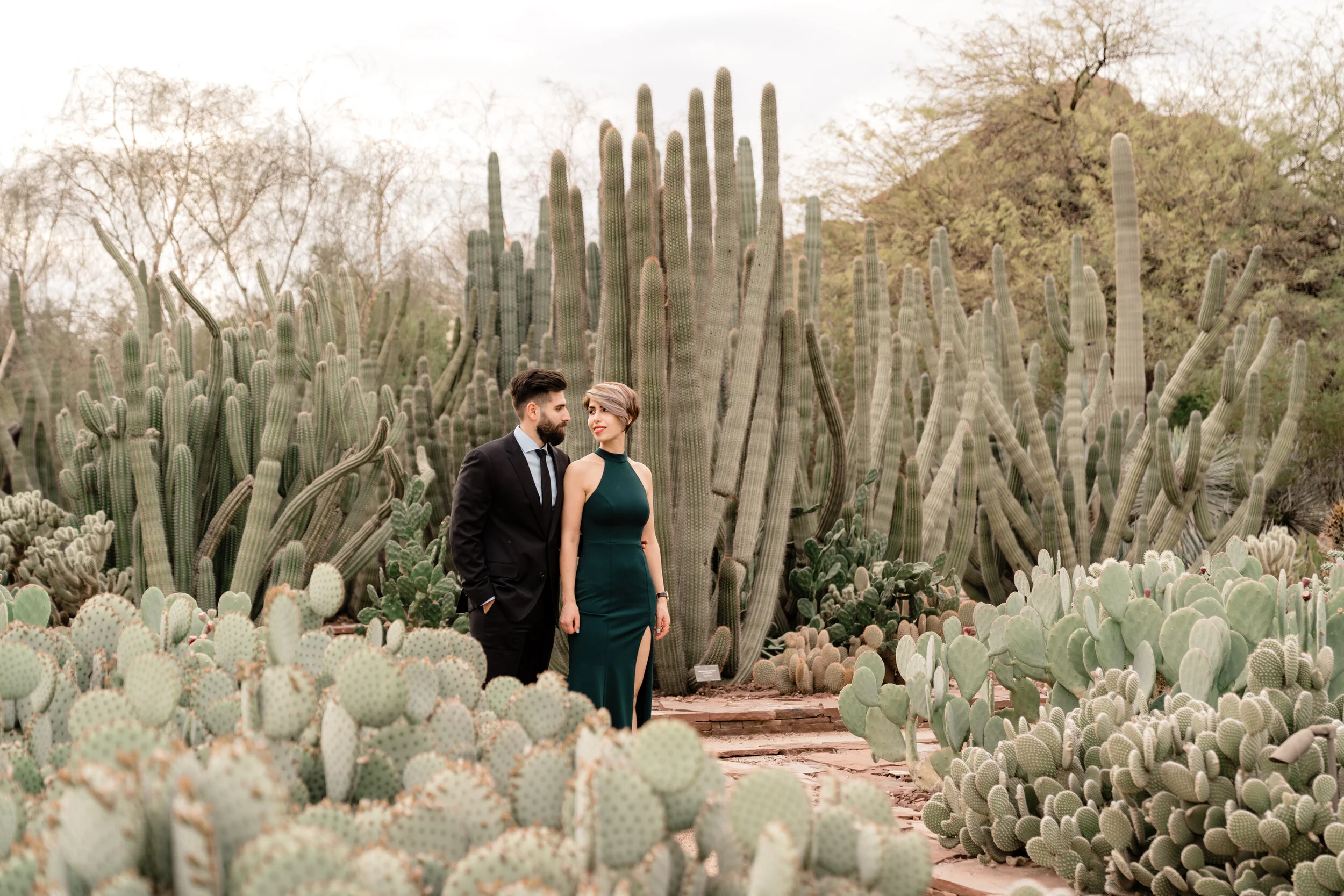 Desert Botanical Garden Engagement