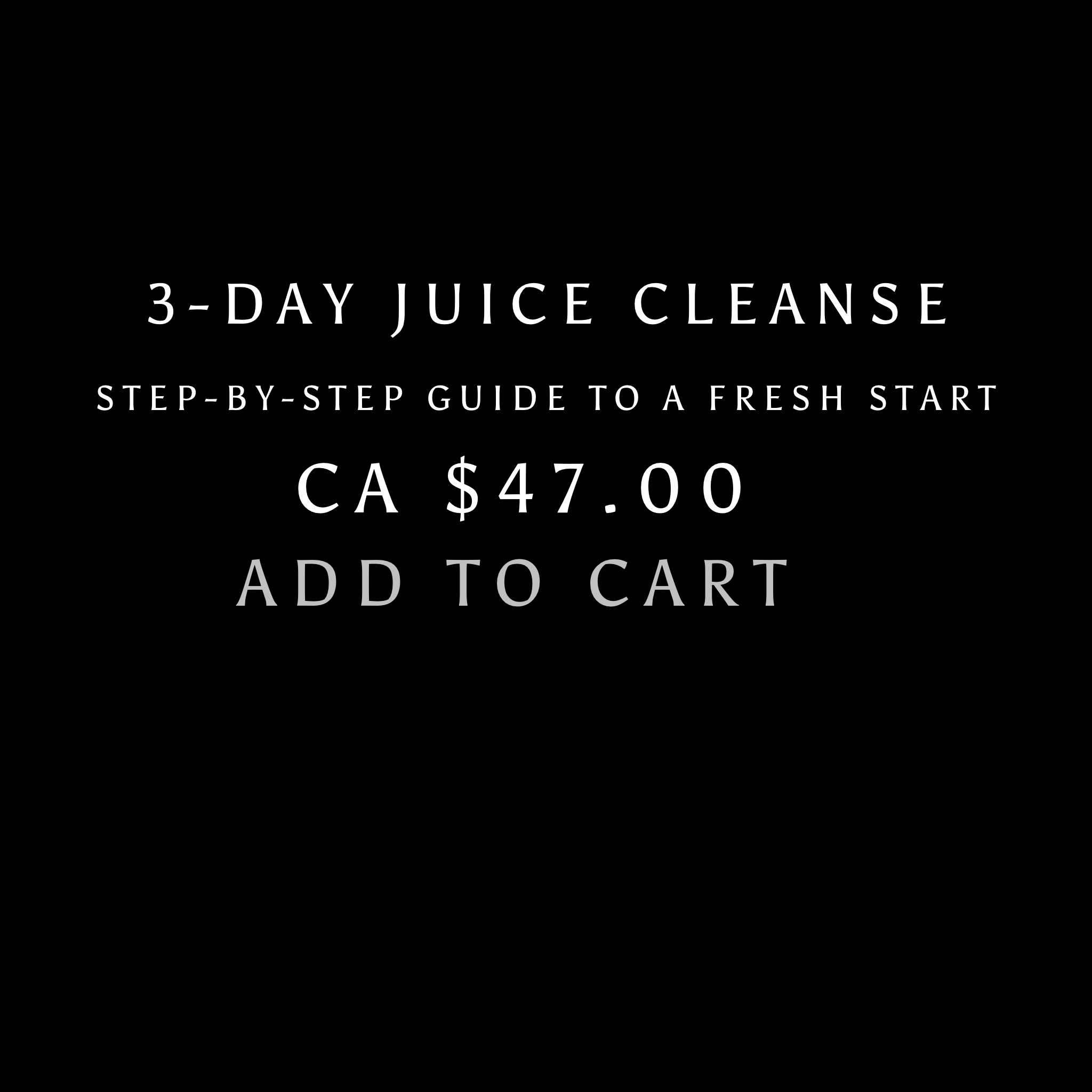 3-Day Juice Cleanse