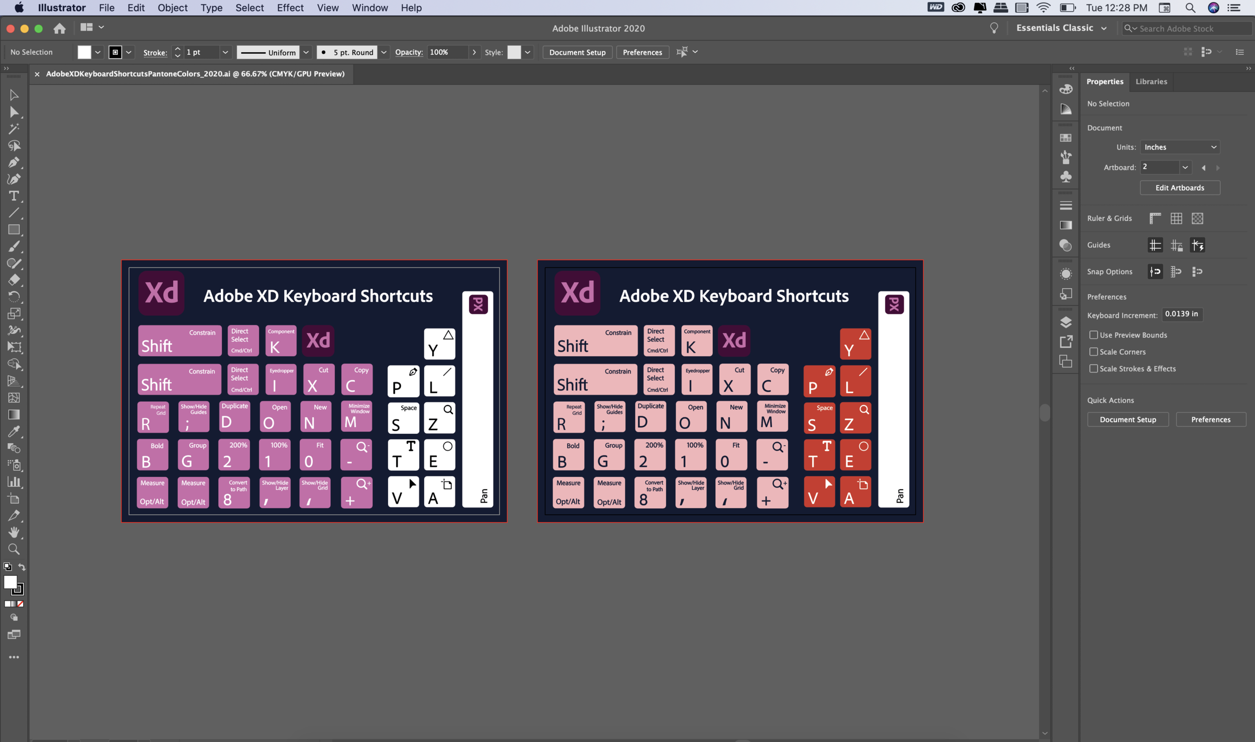 Adobe XD Keyboard Shortcuts ??? OUR GOLDEN HOURS