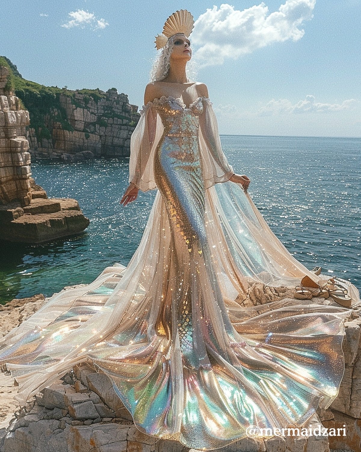 Just mermaid goddess vibes for day 2 of MerMay!

I love all of the shiny materials 🥰

✨Designed by @mermaidzari in Photoshop (digital edit /CGI 3D edit) and Midjourney AI with lots of editing in Procreate with my iPad Pro 🖥️
.⁣
.⁣
.⁣
.⁣

#fantasyph