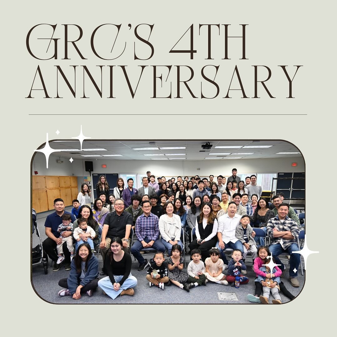 Happy 4th year Anniversary GRC! 

This past Sunday we celebrated our 4th year as GRC! We had a special guest speaker, Pastor Steve Choi from Crossway, give us a message and our full GRC praise team lead us in a time of worship &amp; praise! 

And of 