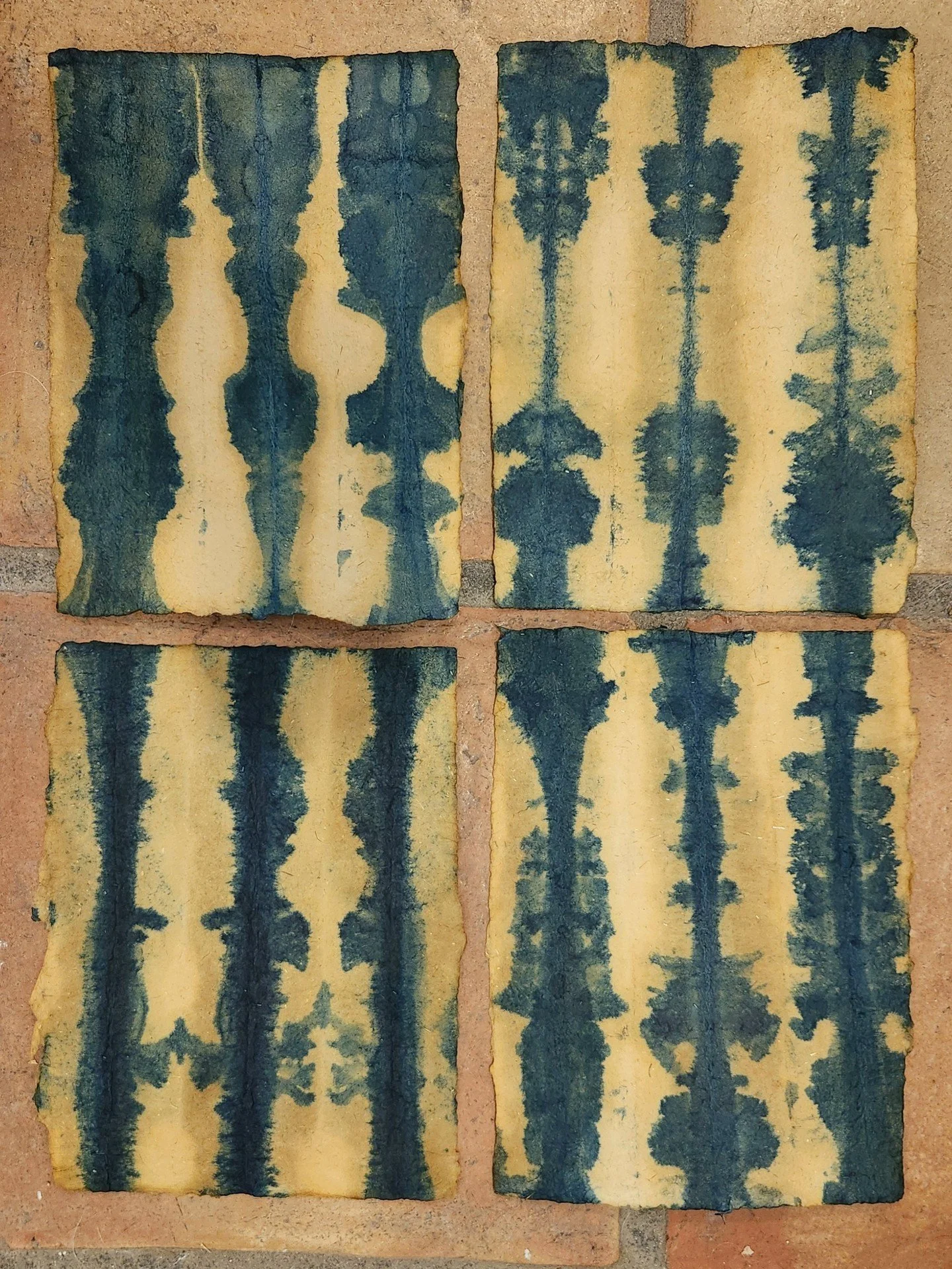 Small studies with Pomegranate + Indigo on flax
What do you see? 🌵