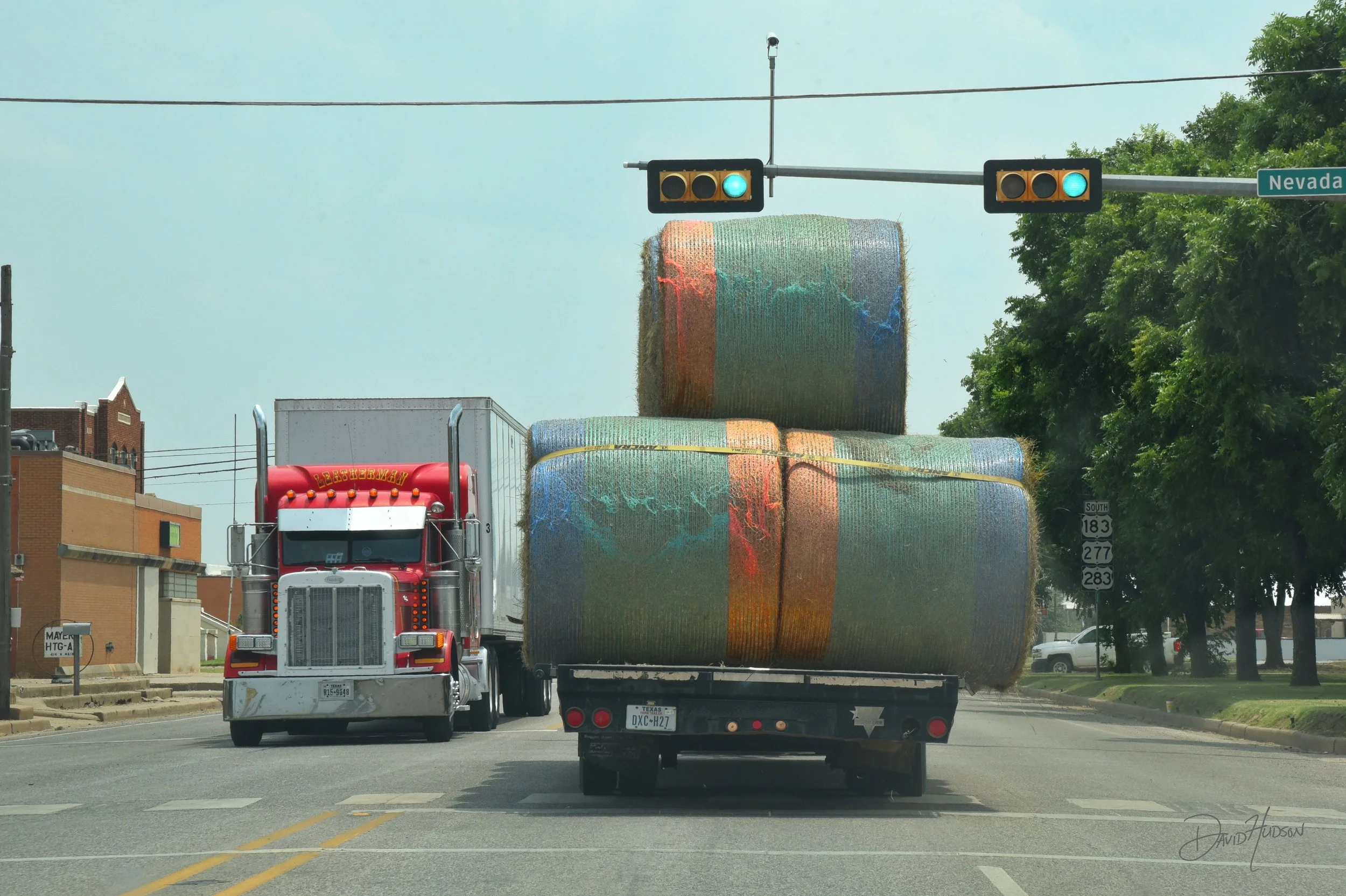 Hauling Hay in Texas