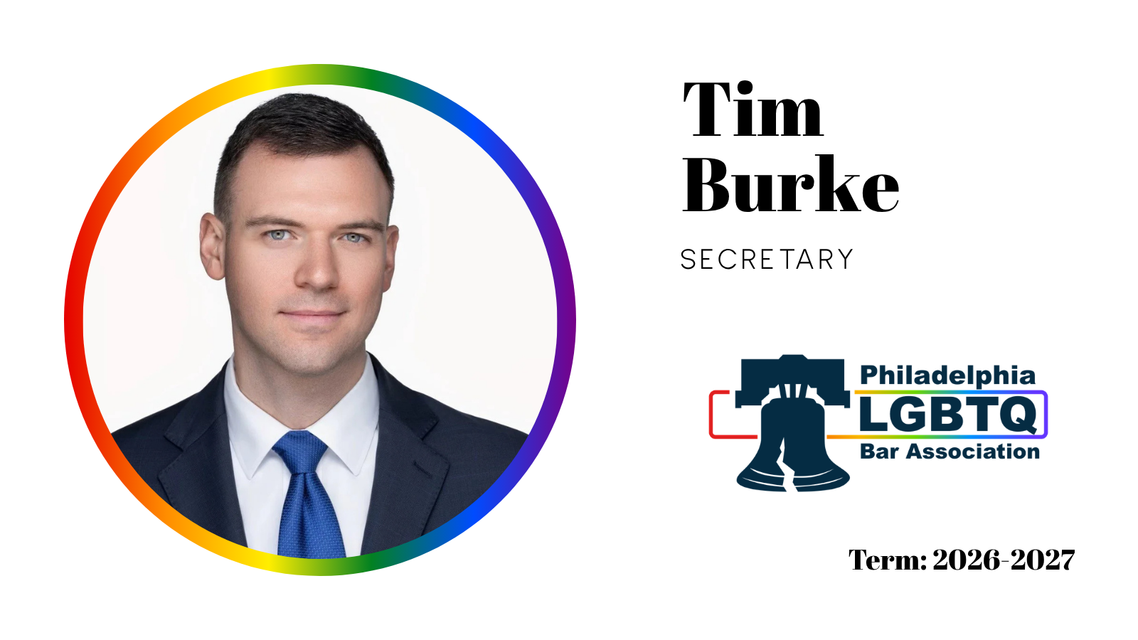 Tim Burke, Secretary | Term: 2026-2027