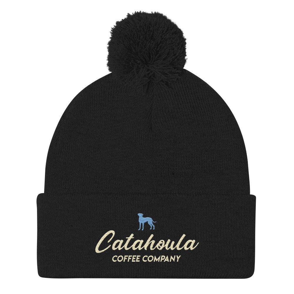 Catahoula Pom-Pom Beanie (Embroidery)