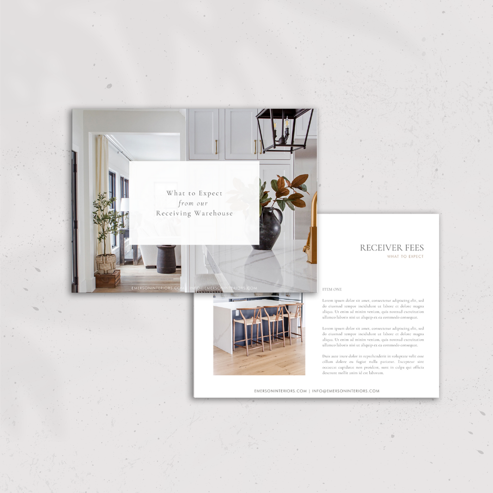 Client Experience Email Templates and Contract Templates for Interior
