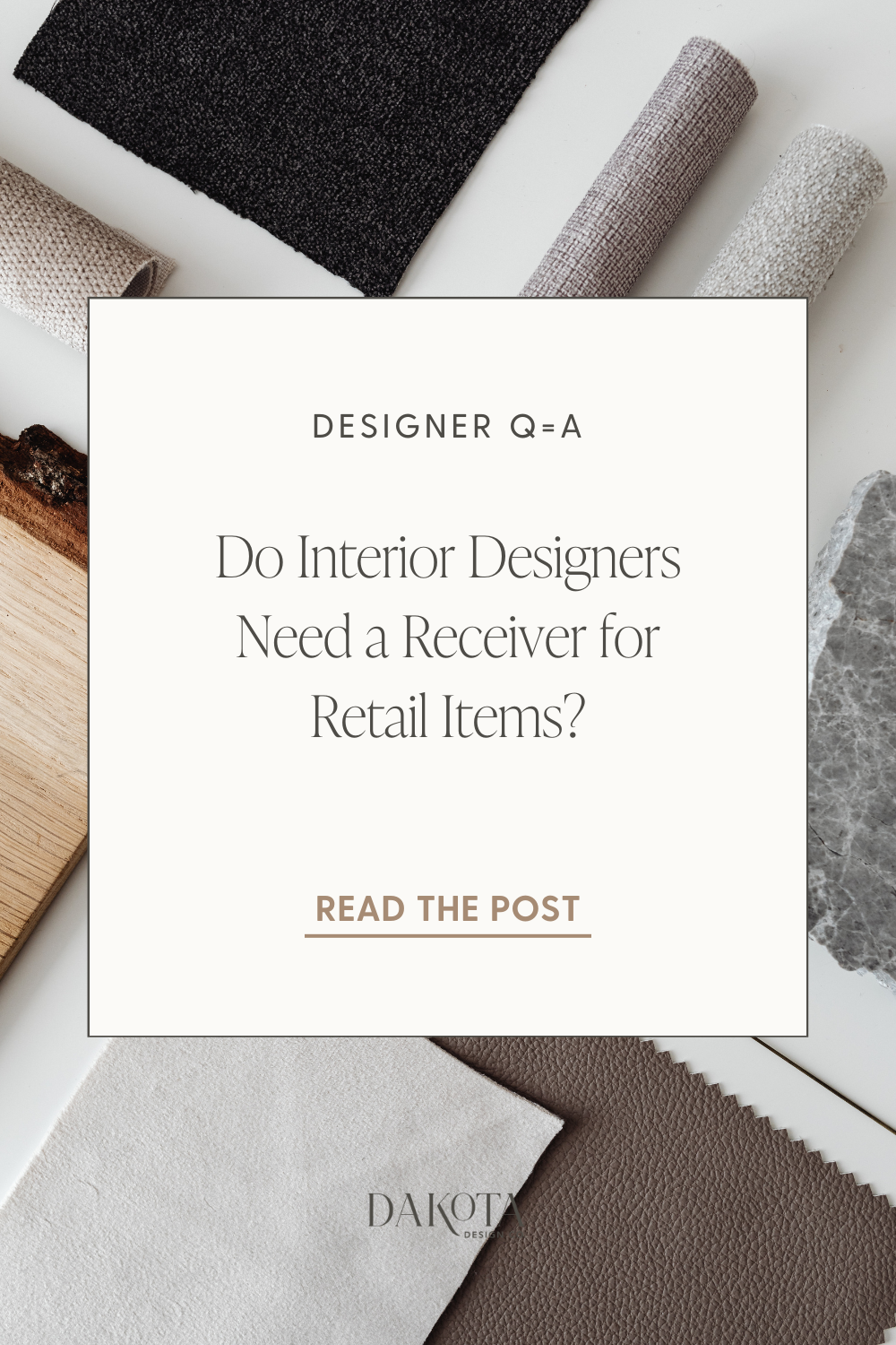Should new interior designers source trade and have a receiving warehouse? Read this post for how interior designers can be profitable when sourcing retail and learn the sales tax basics and when you need to use a receiver.