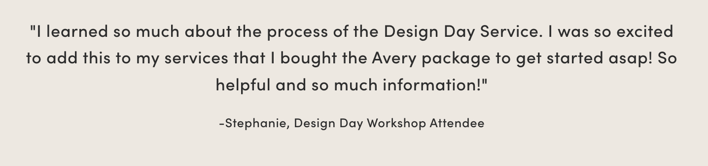 Design Day testimonial for Dakota Design Company